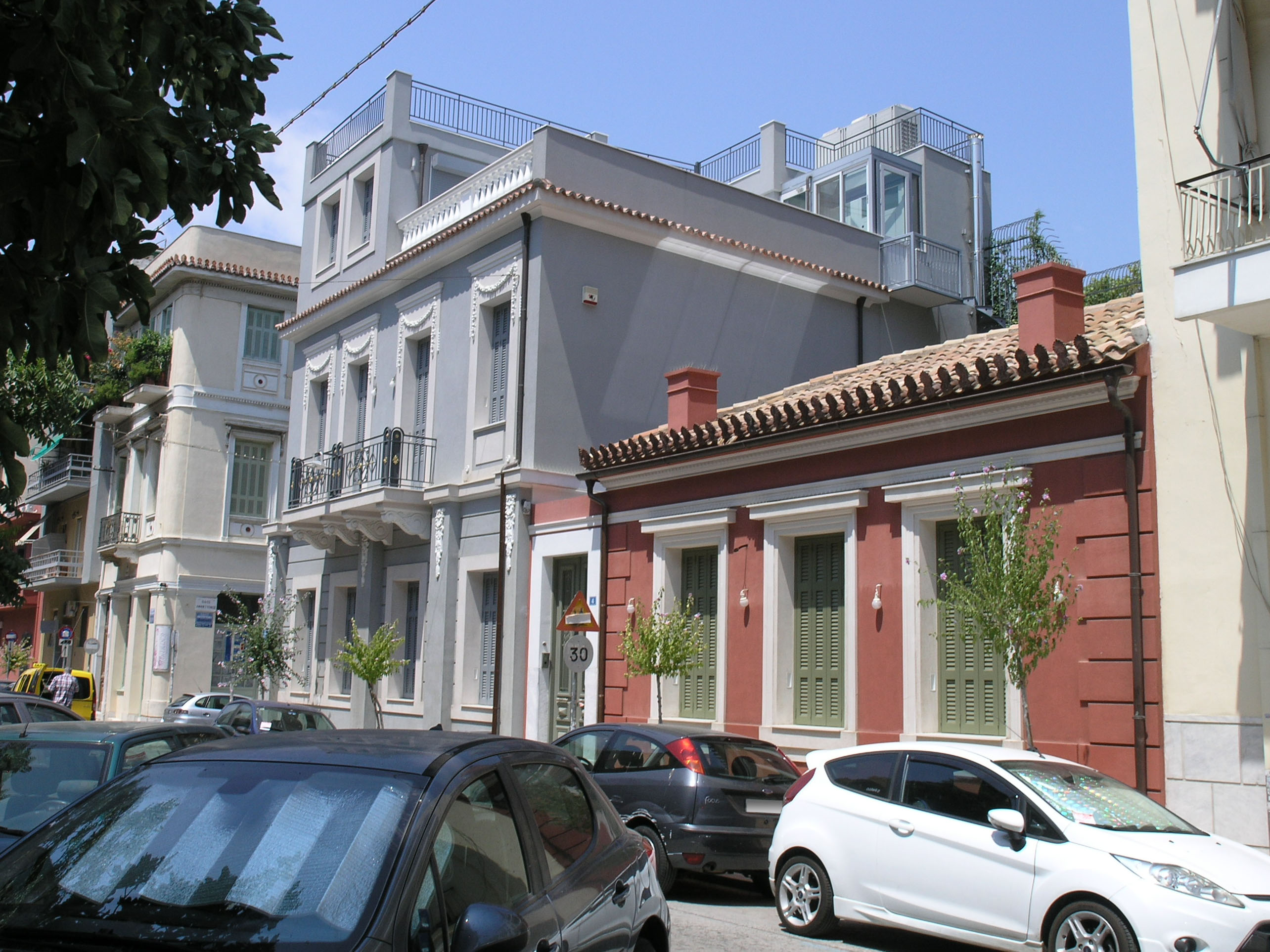 General view of buildings 4 and 6 on Poulopoulou Ilia str.
