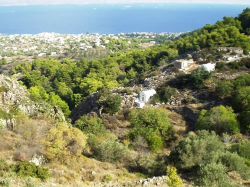 Πηγή του Κουρέντη, Βαθυπόταμος Βαθέως Αίγινας