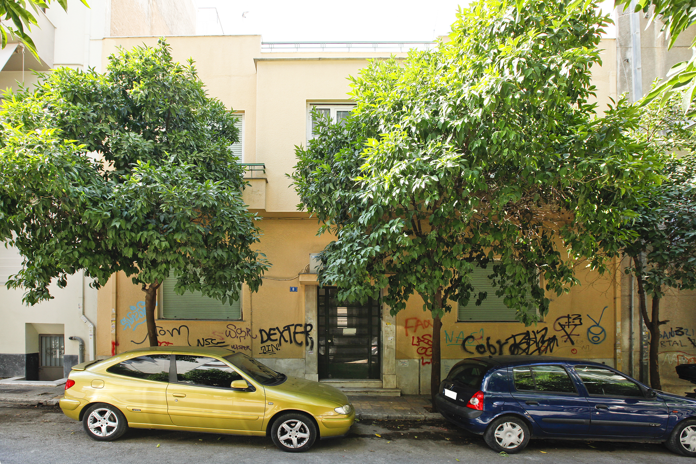 View of the main façade (2013): photo: Petros Perakis