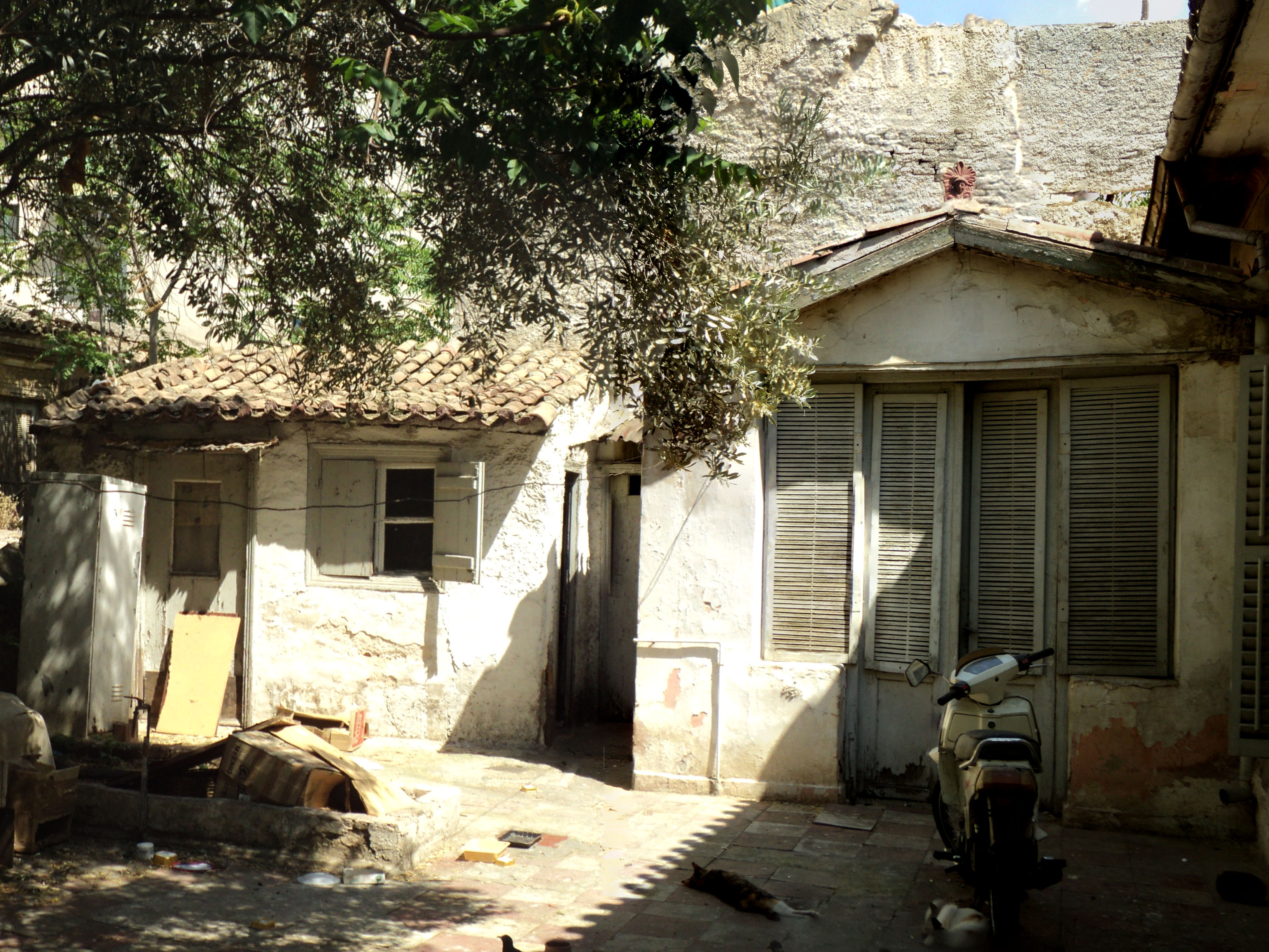 Γενική κύριας όψης βοηθητικών κτηρίων