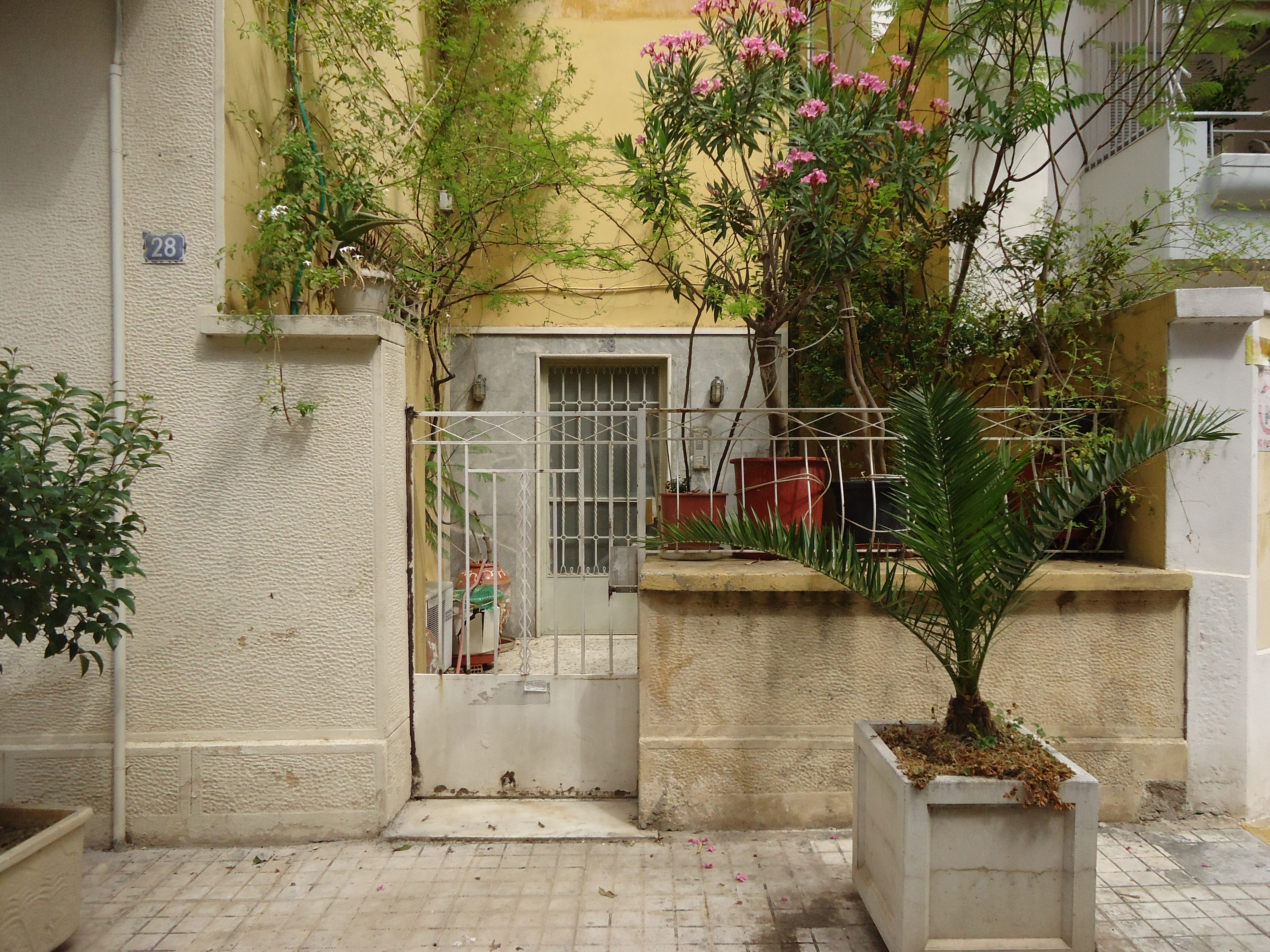 Γενική άποψη αυλής και κύριας εισόδου