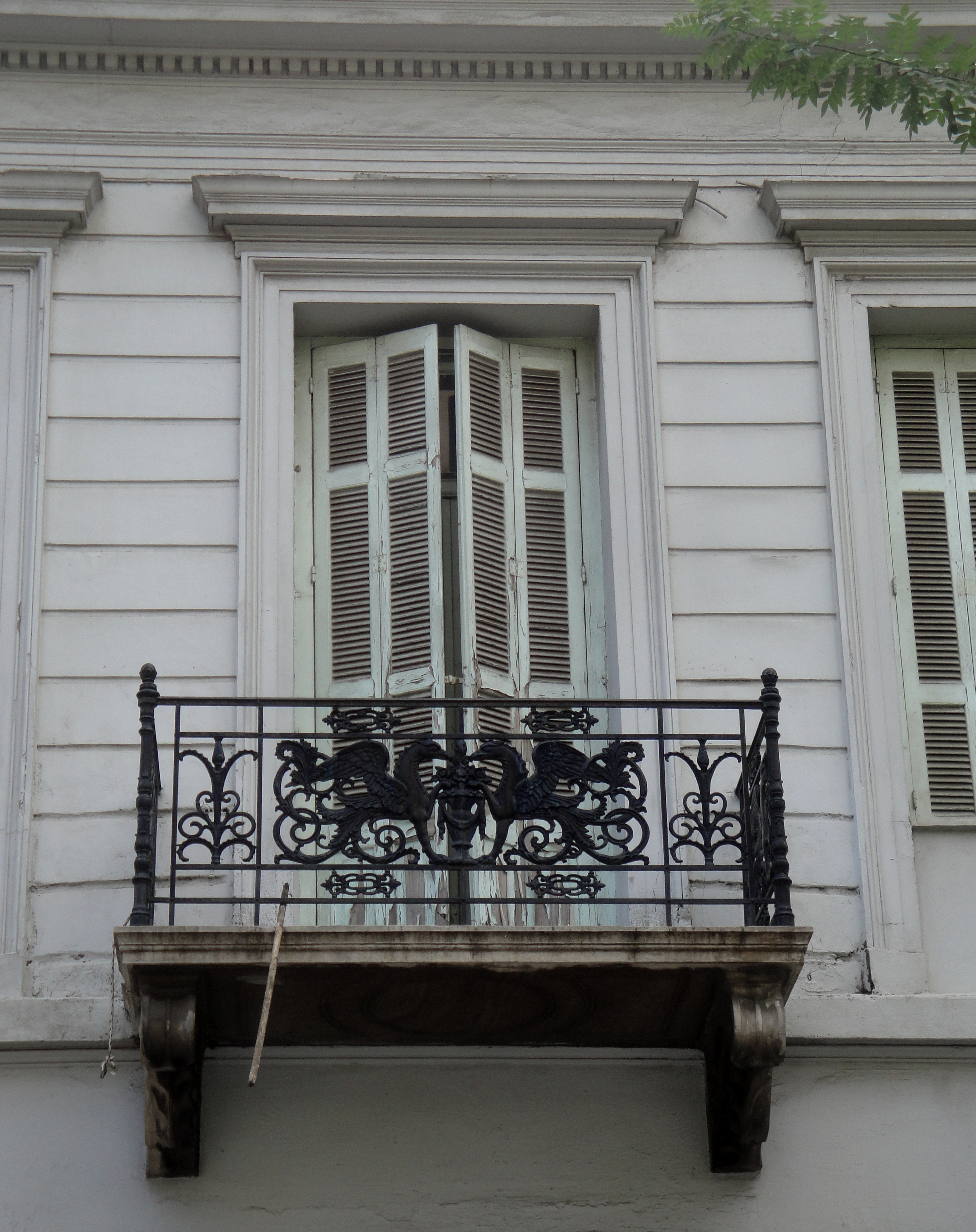 View of the balcony and window