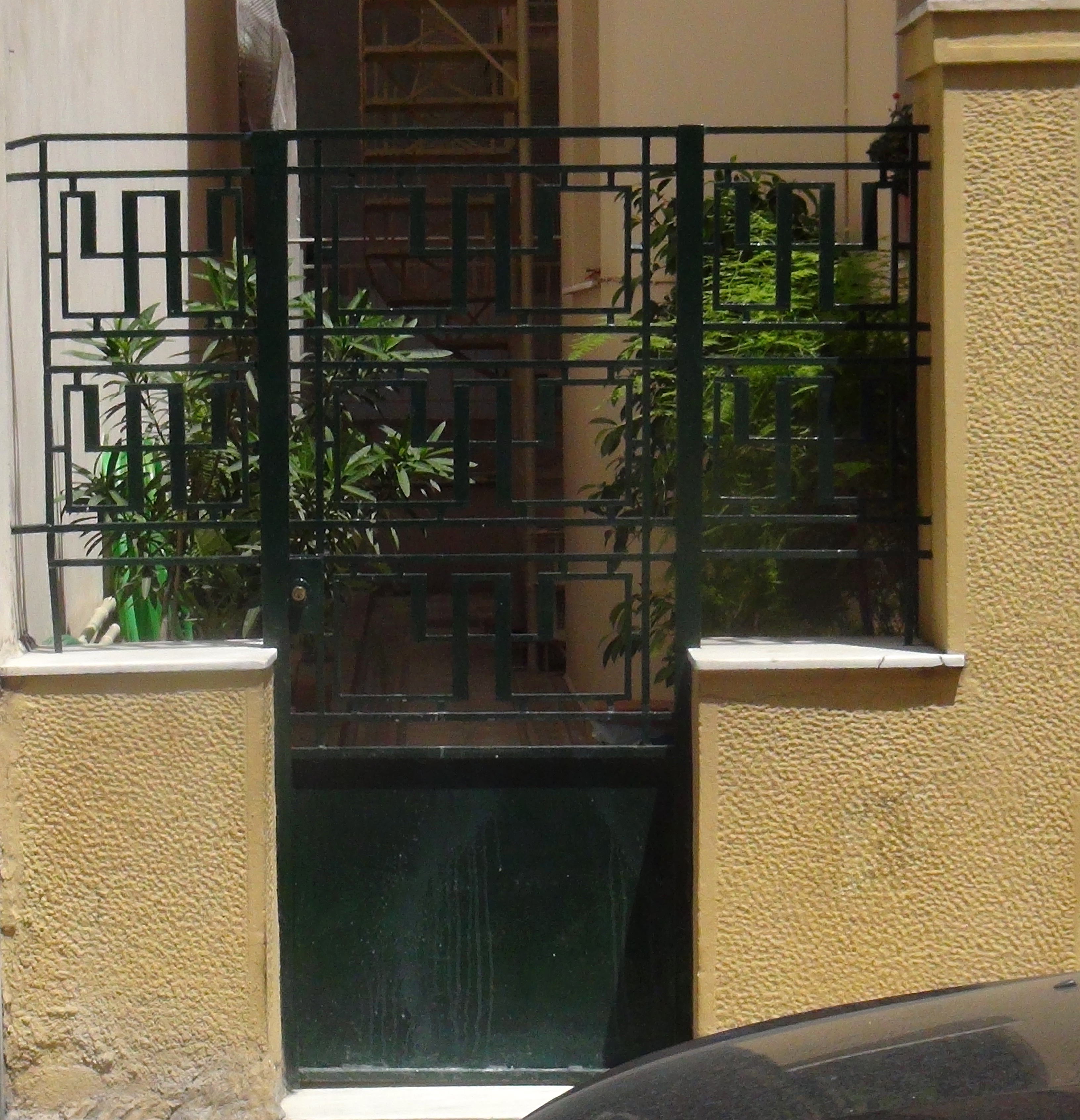 View of the yard door