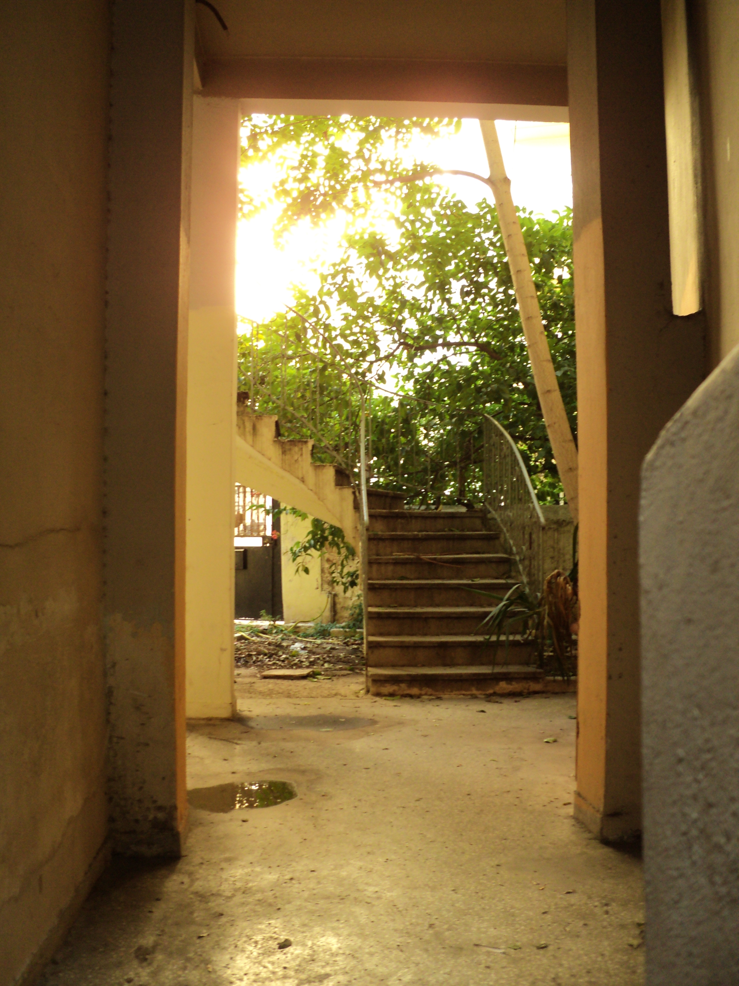 View of the staircases inside the yard (2016)