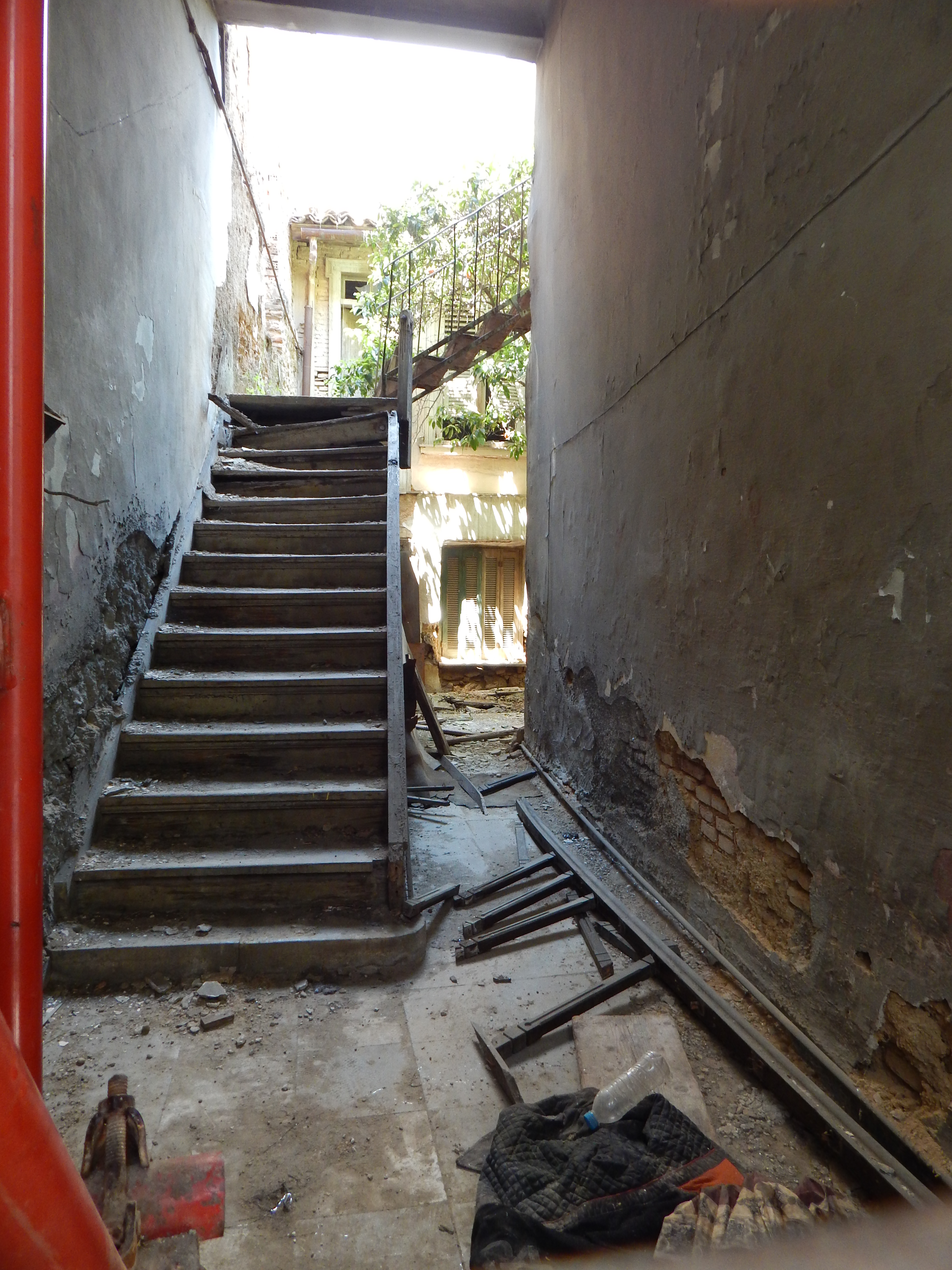 Staircase leading to the first floor