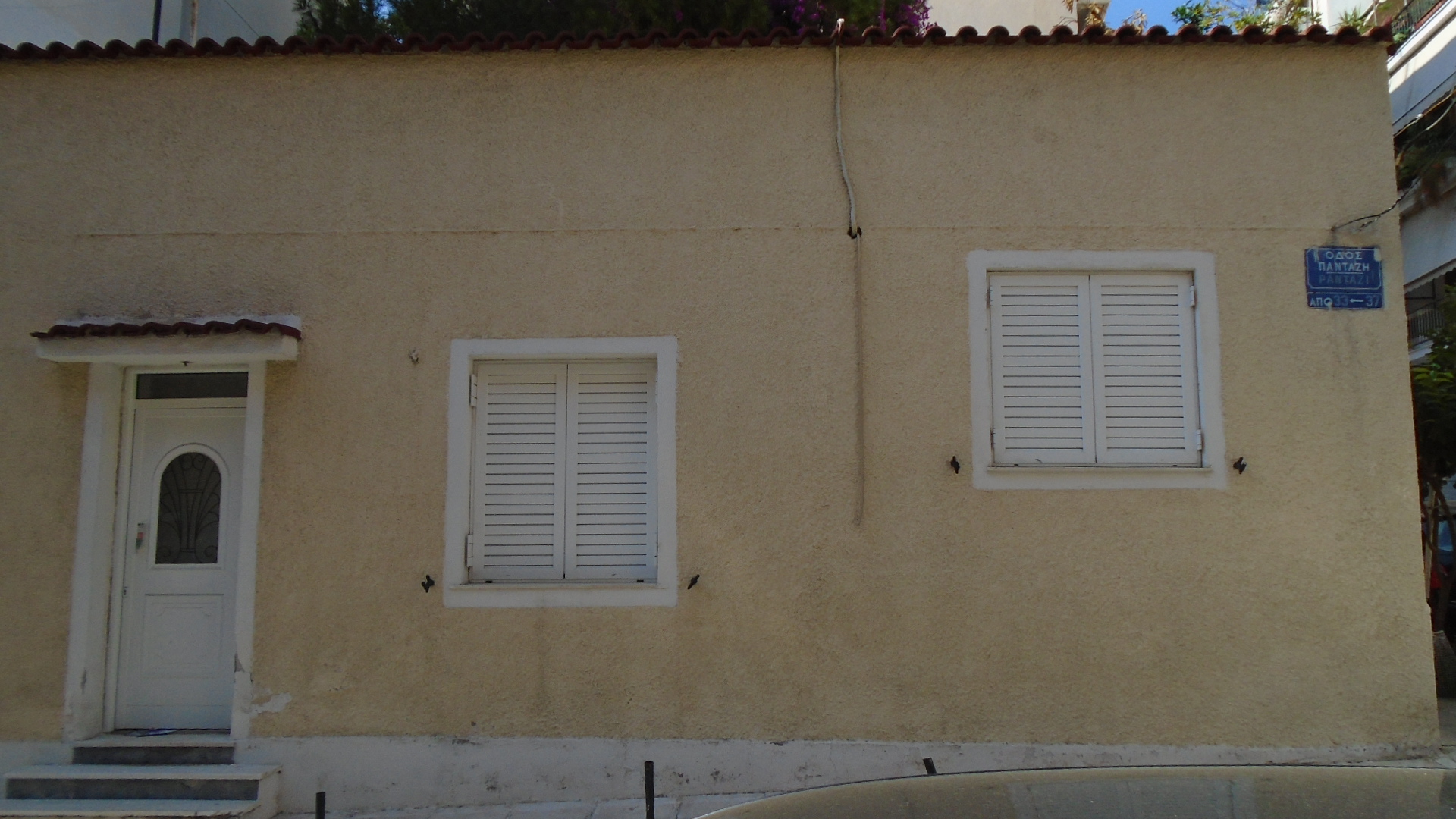 View of the façade on Pantazi street
