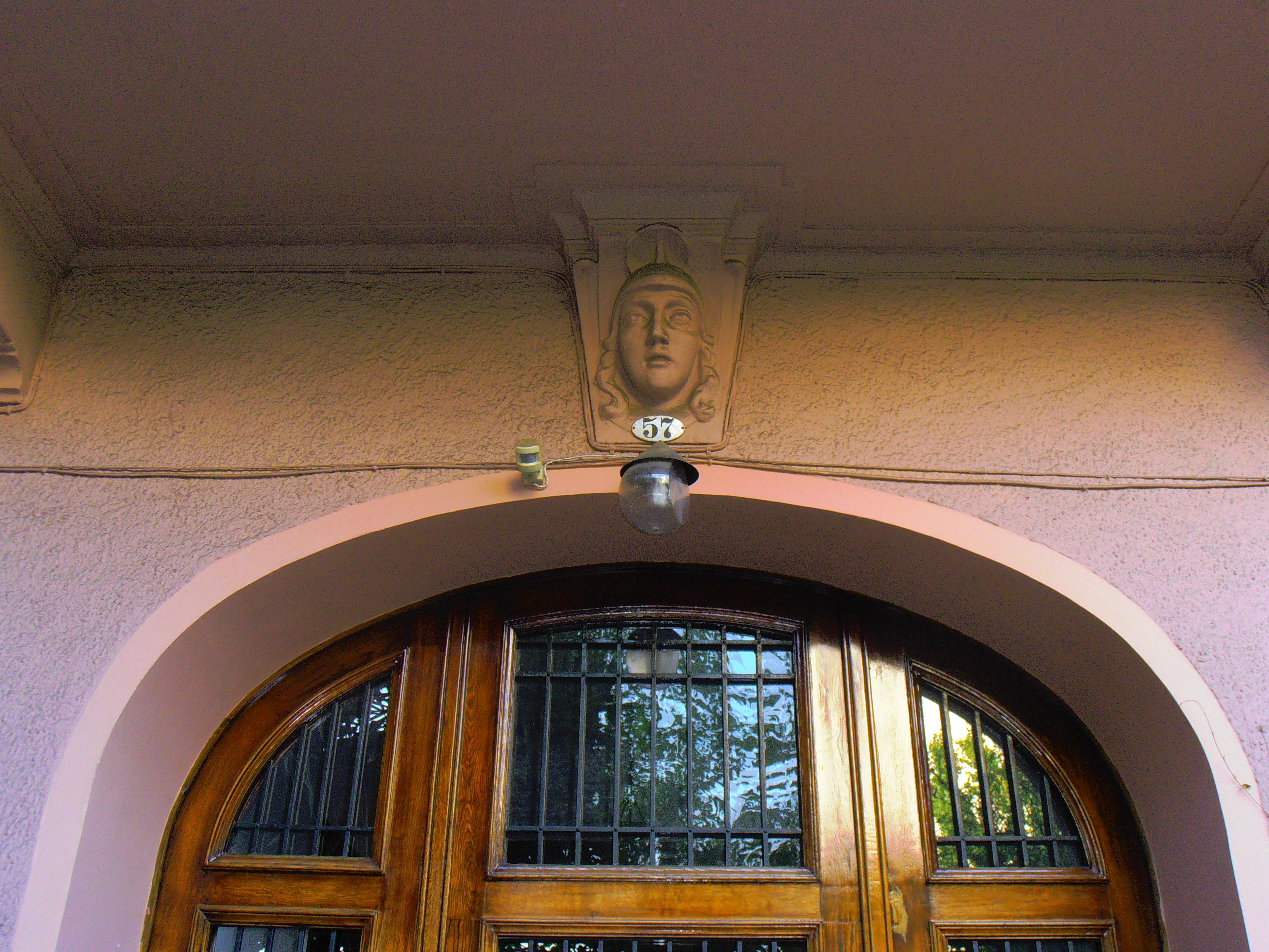Detail of the entrance door