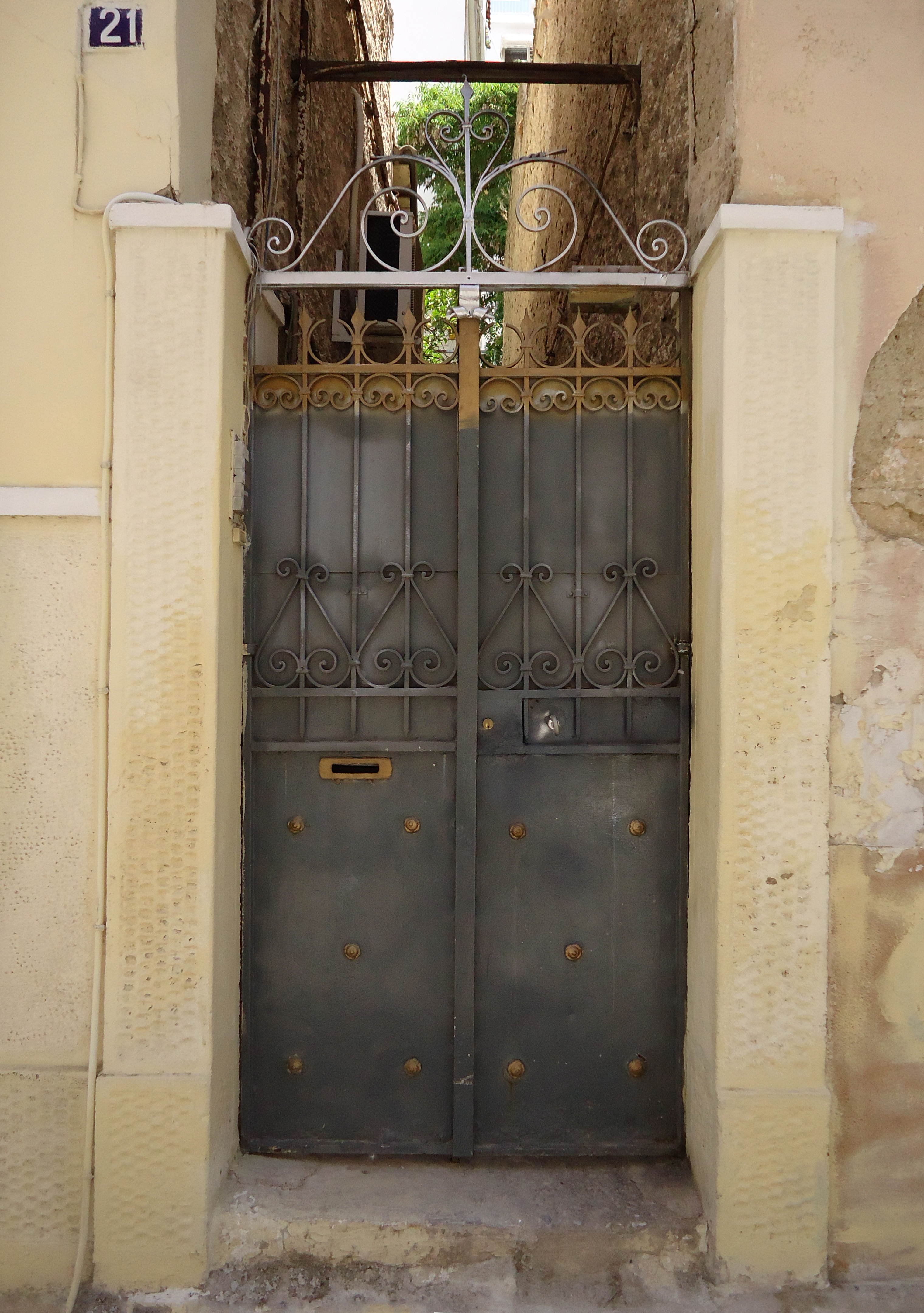 View of the yard door