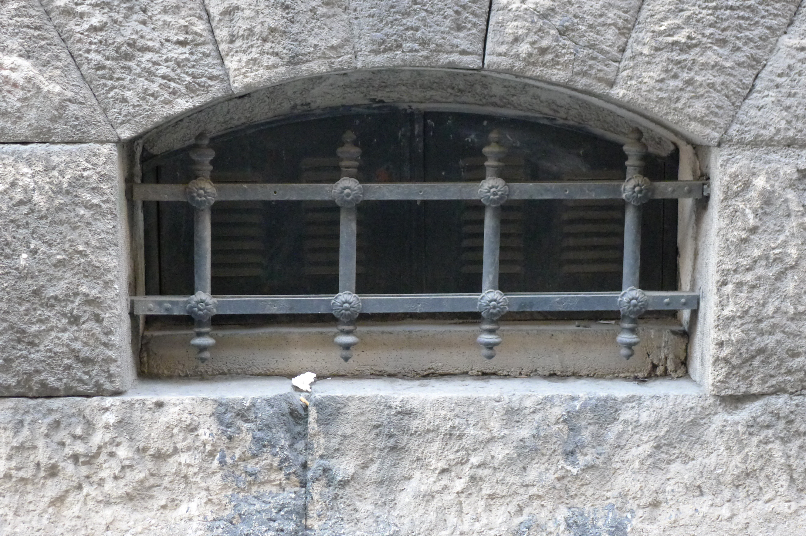 General view of basement window (2014)