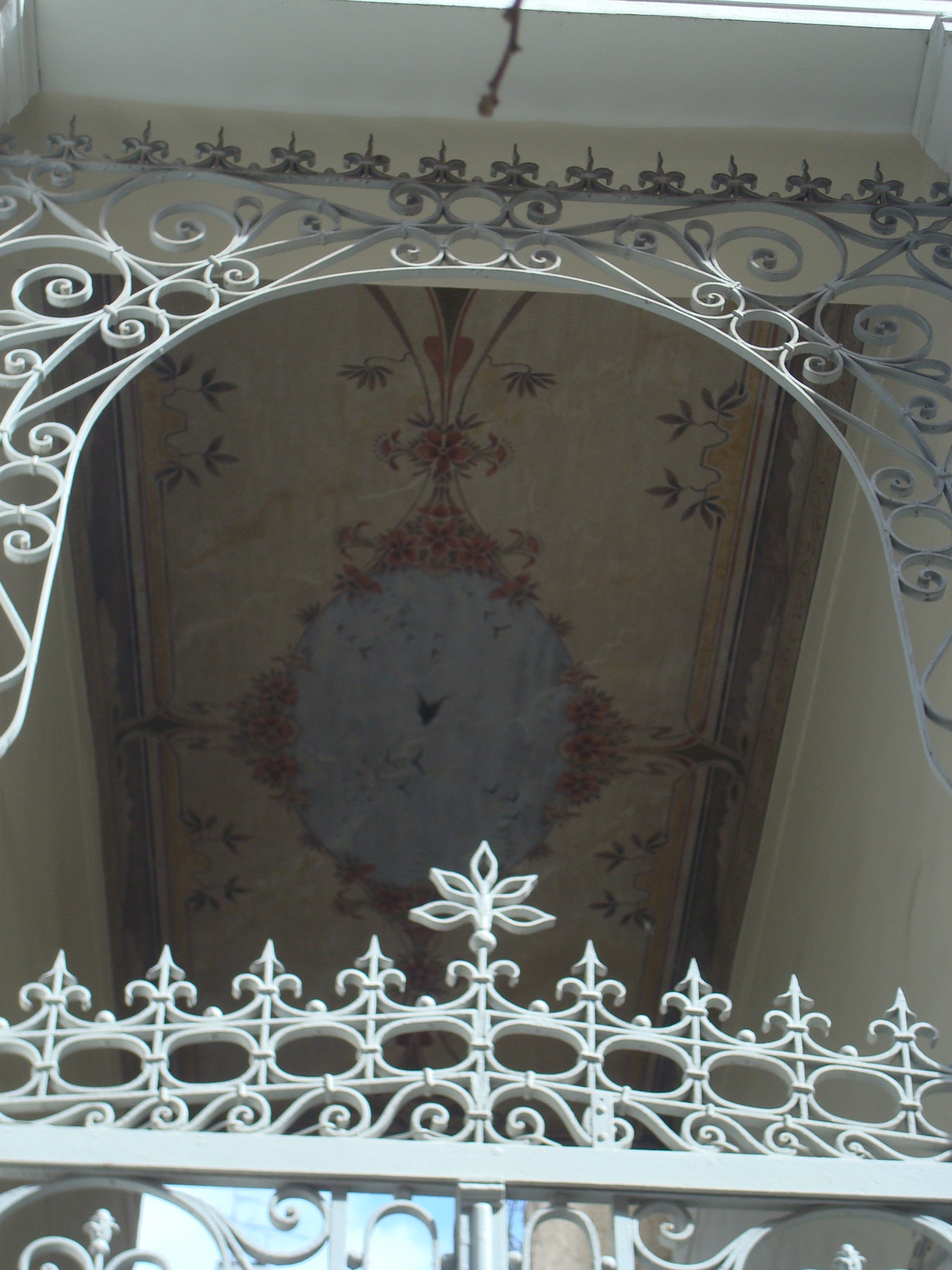 View of ceiling painting