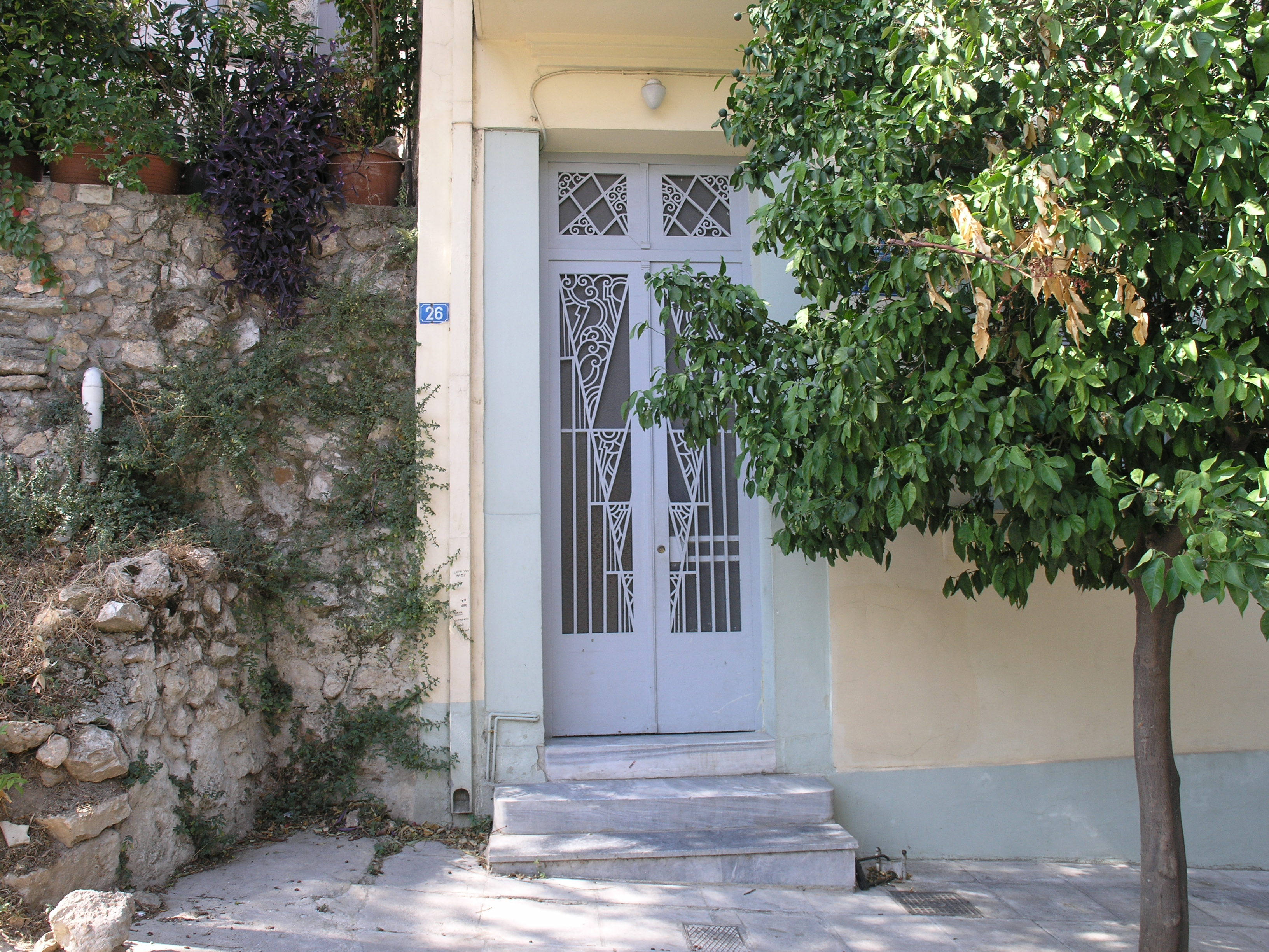 Λεπτομέρεια κεντρικής εισόδου.