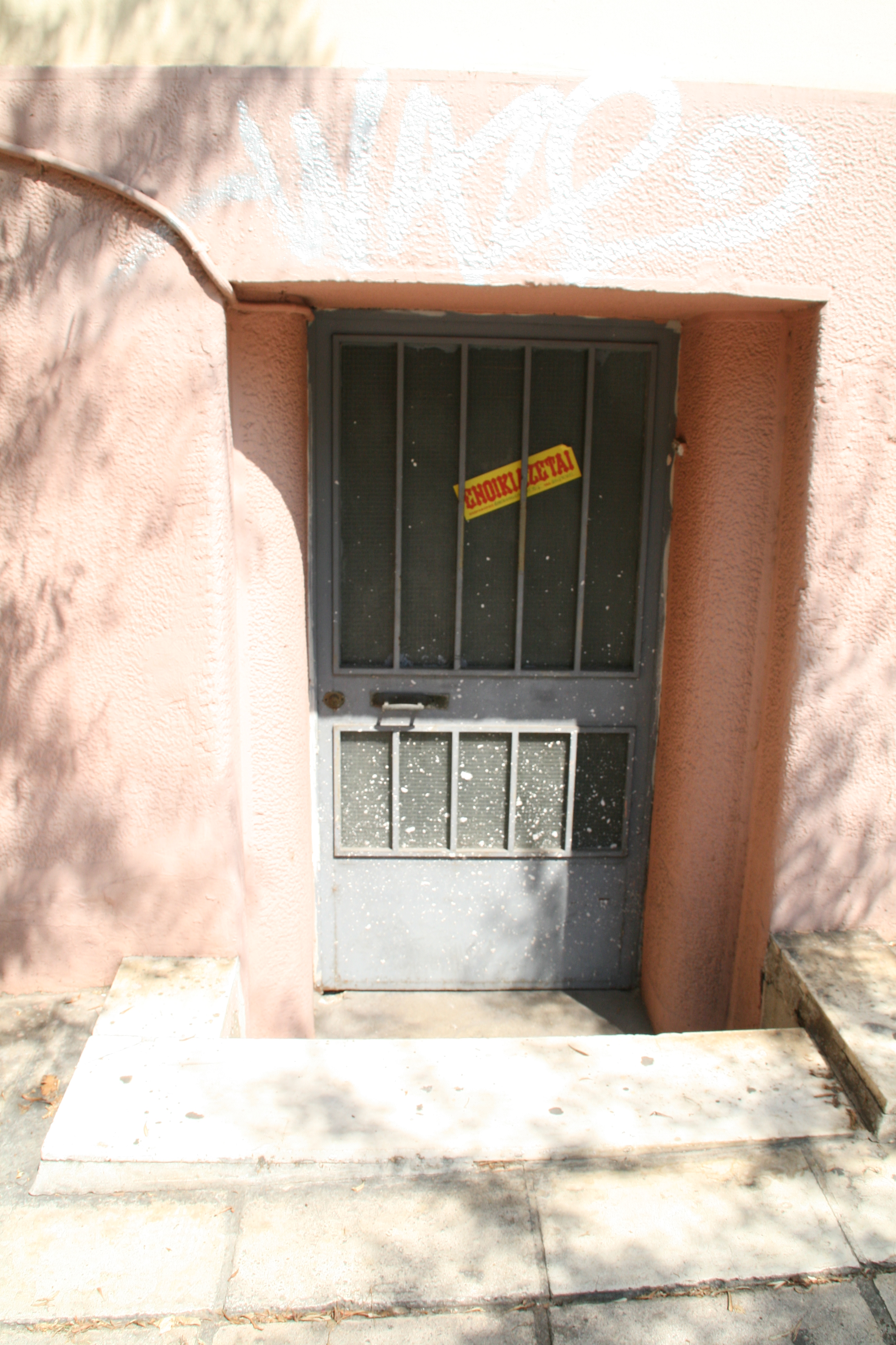 View of basement entrance door (2014)