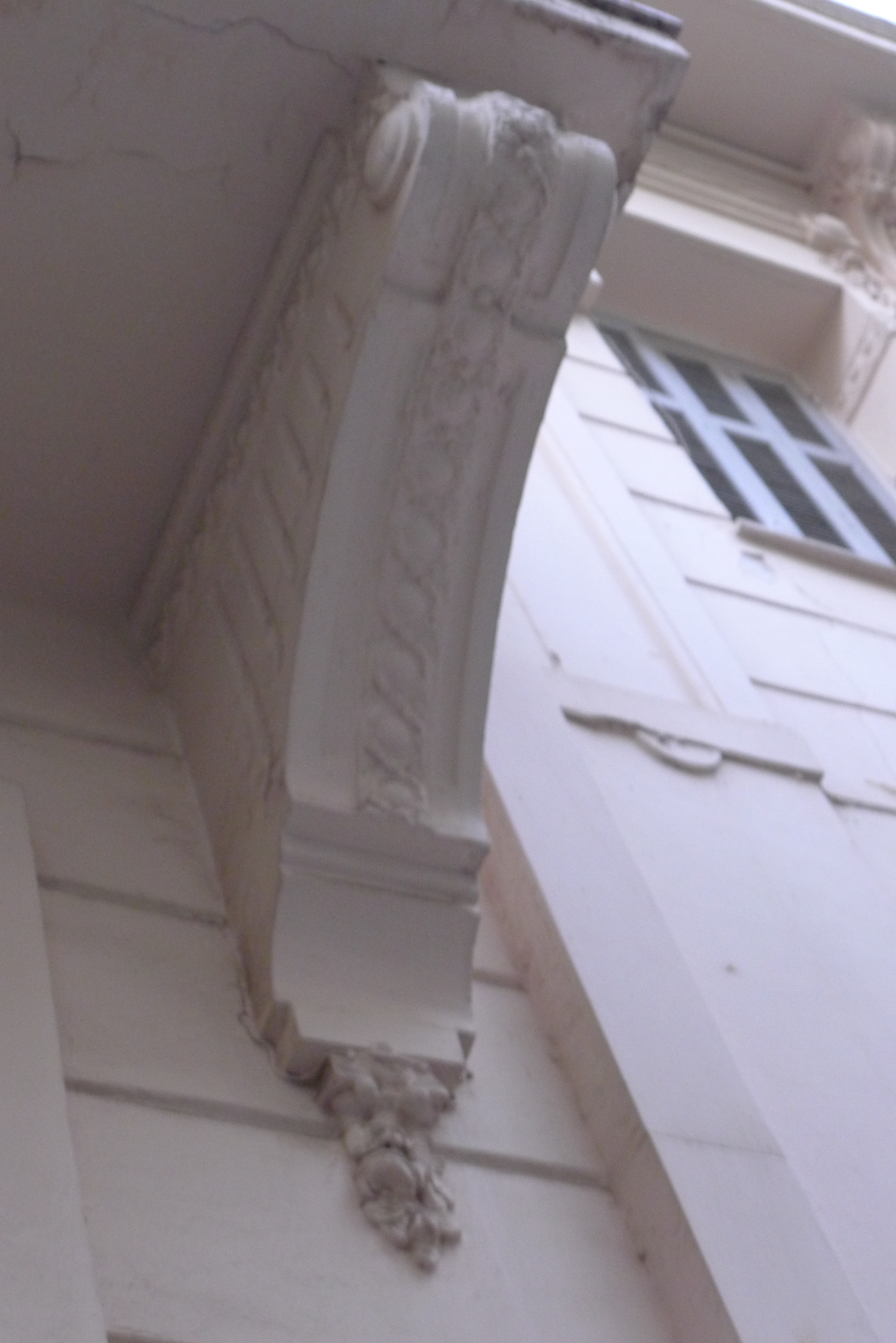 Detail of the balcony