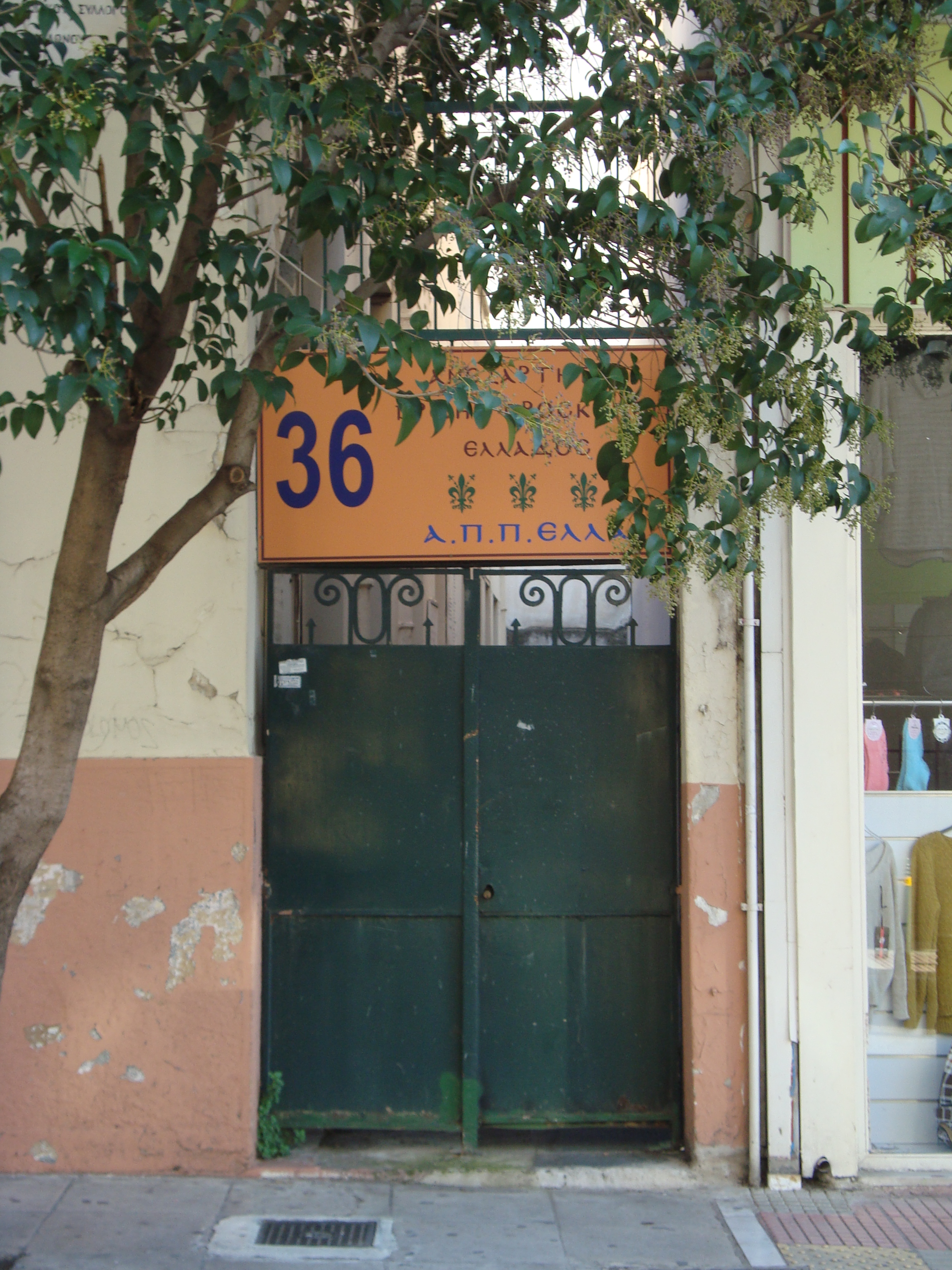 General view of yard's door