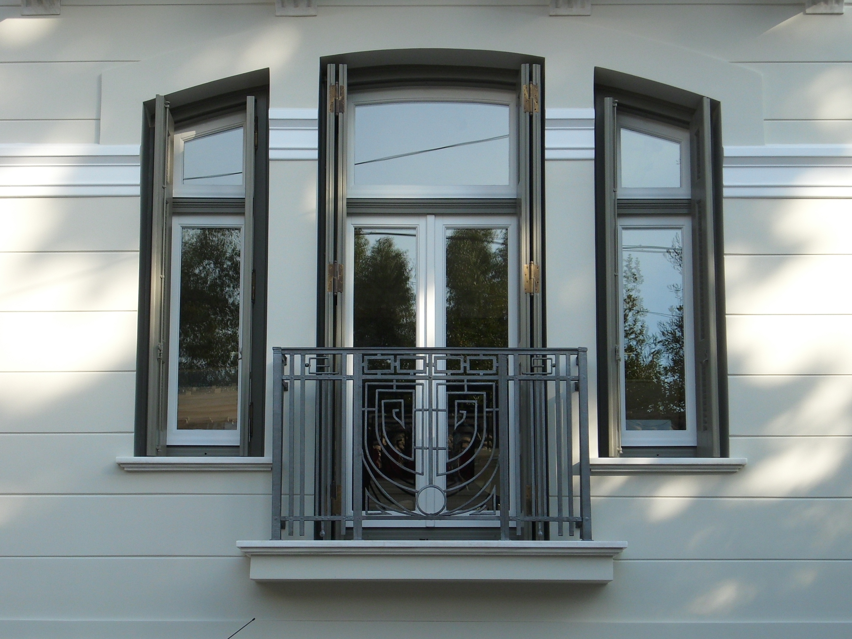 View of the balcony and windows