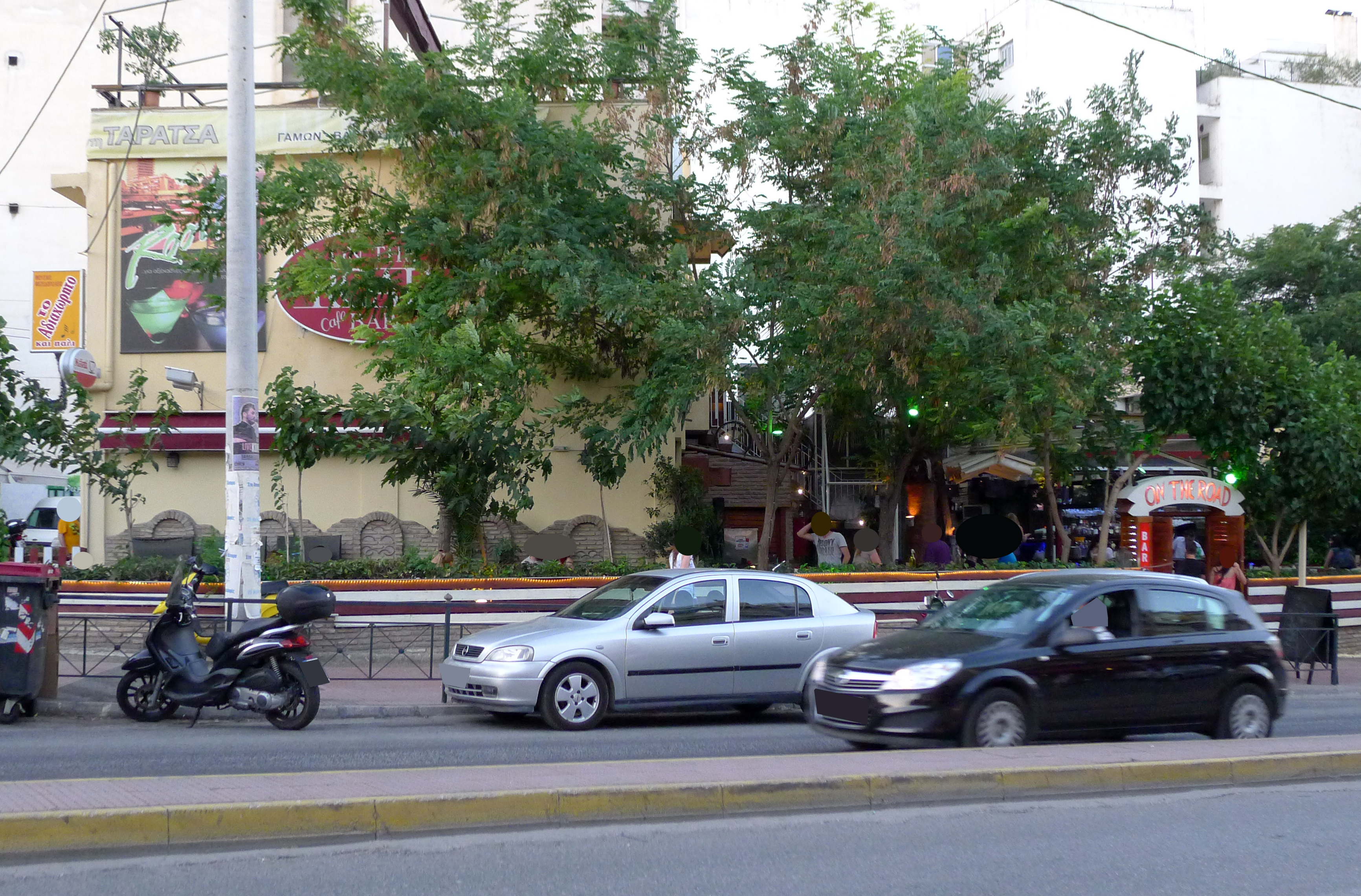 View of the façade on Panormou street