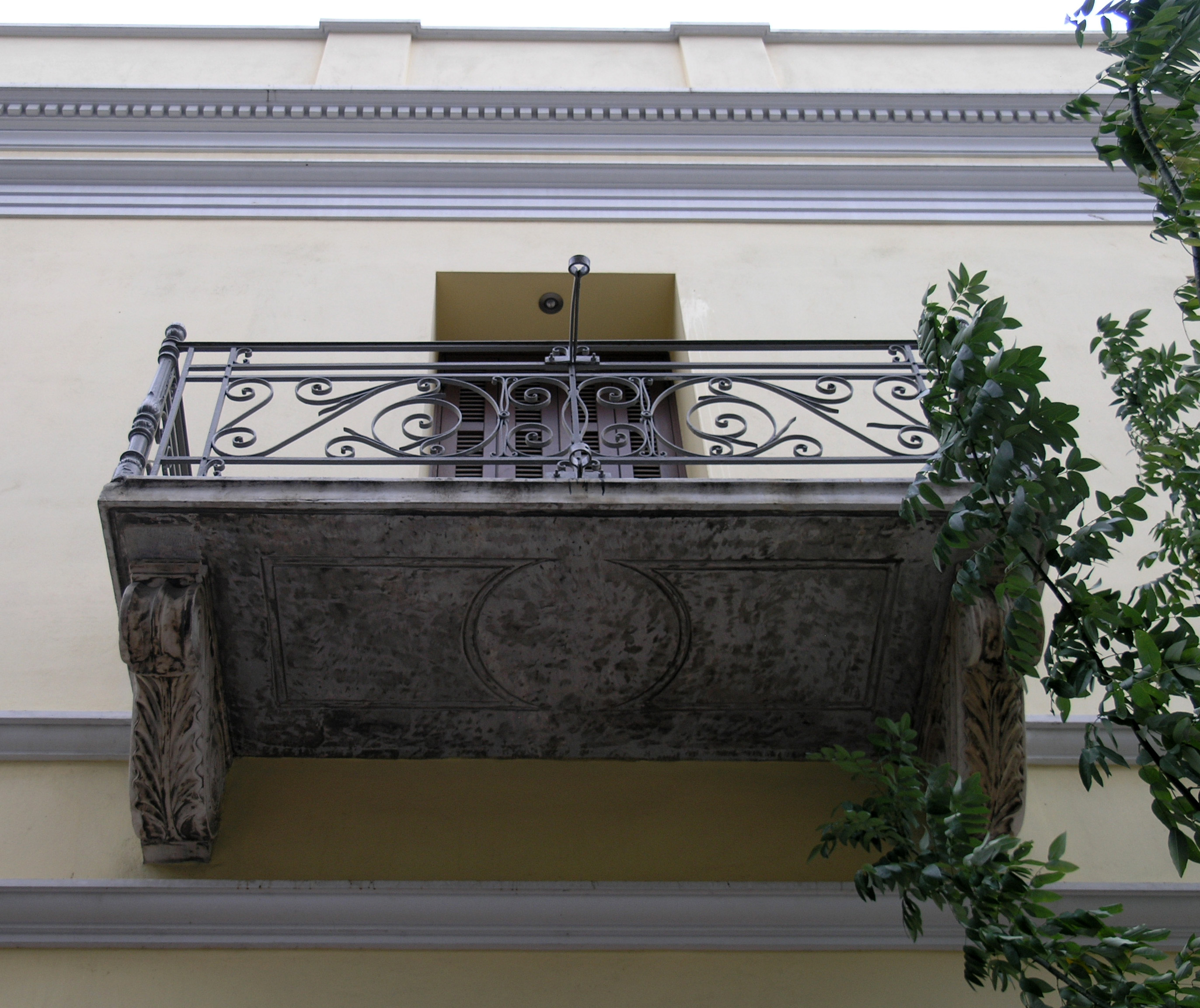 View of the balcony