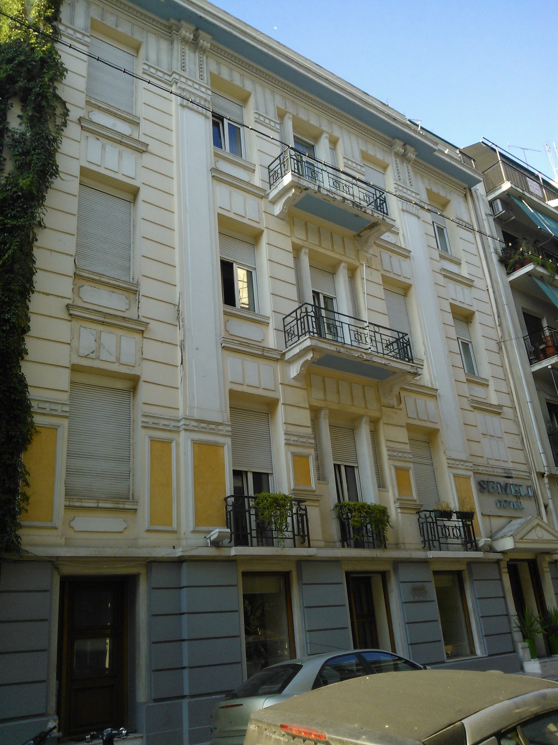 View of the main façade