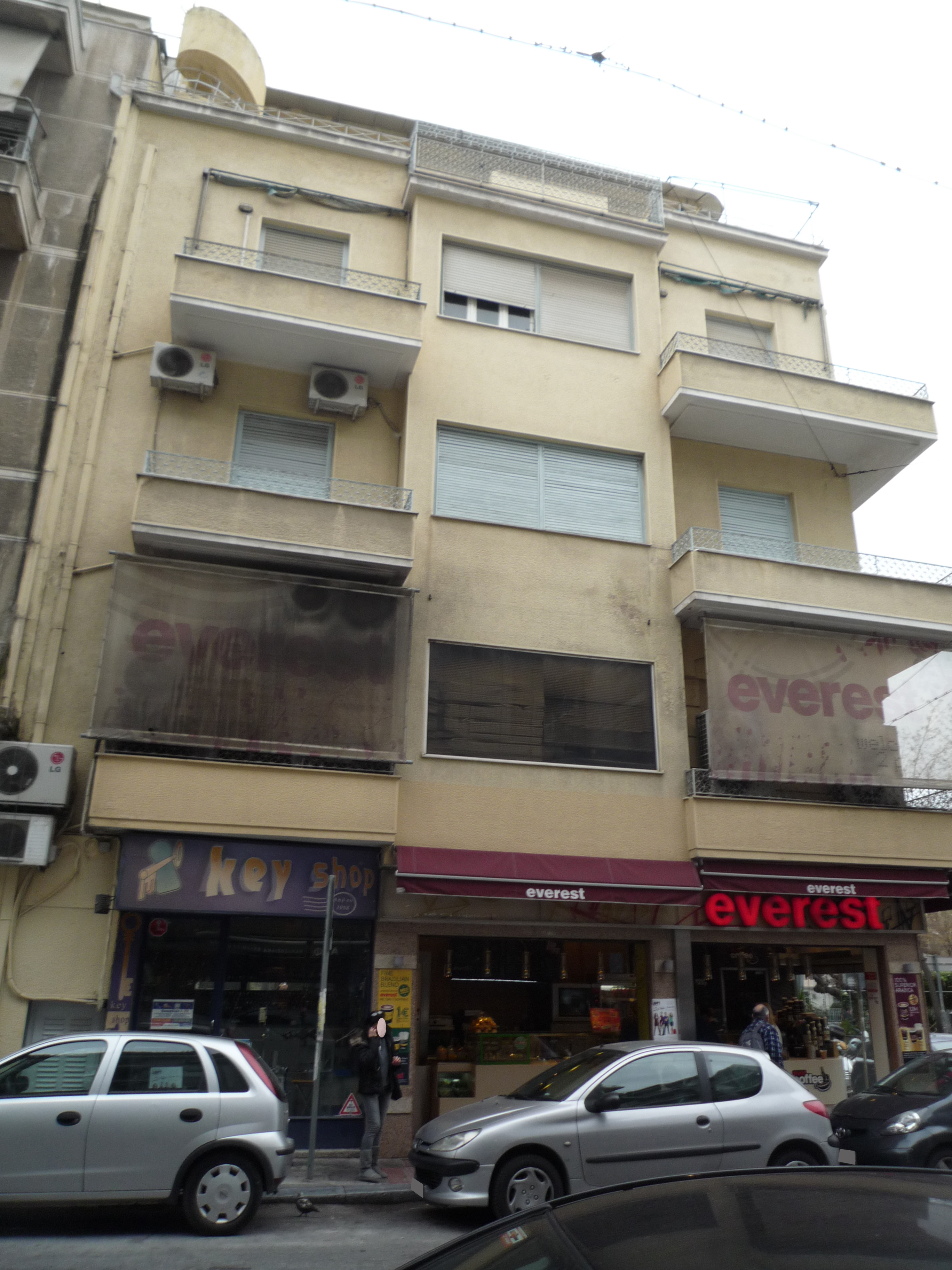 General view of the facade on D. Soutsou street (2014)