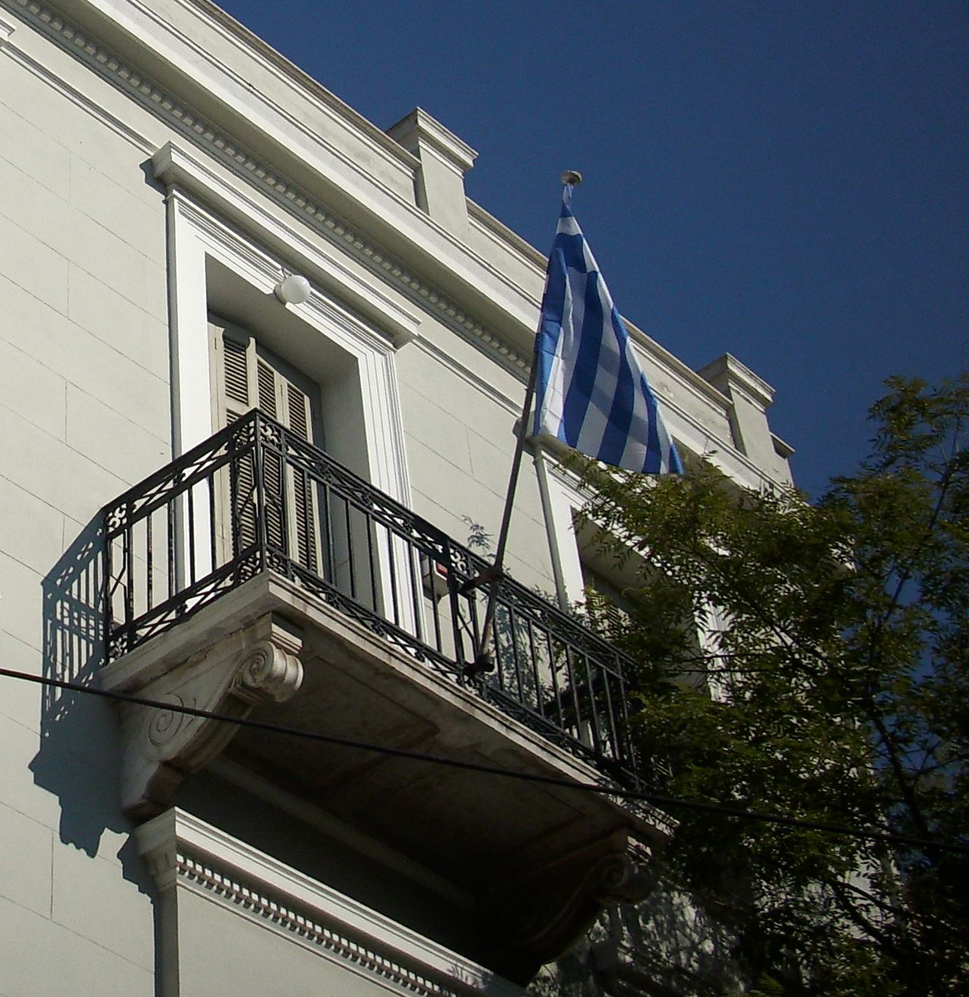 View of the balcony