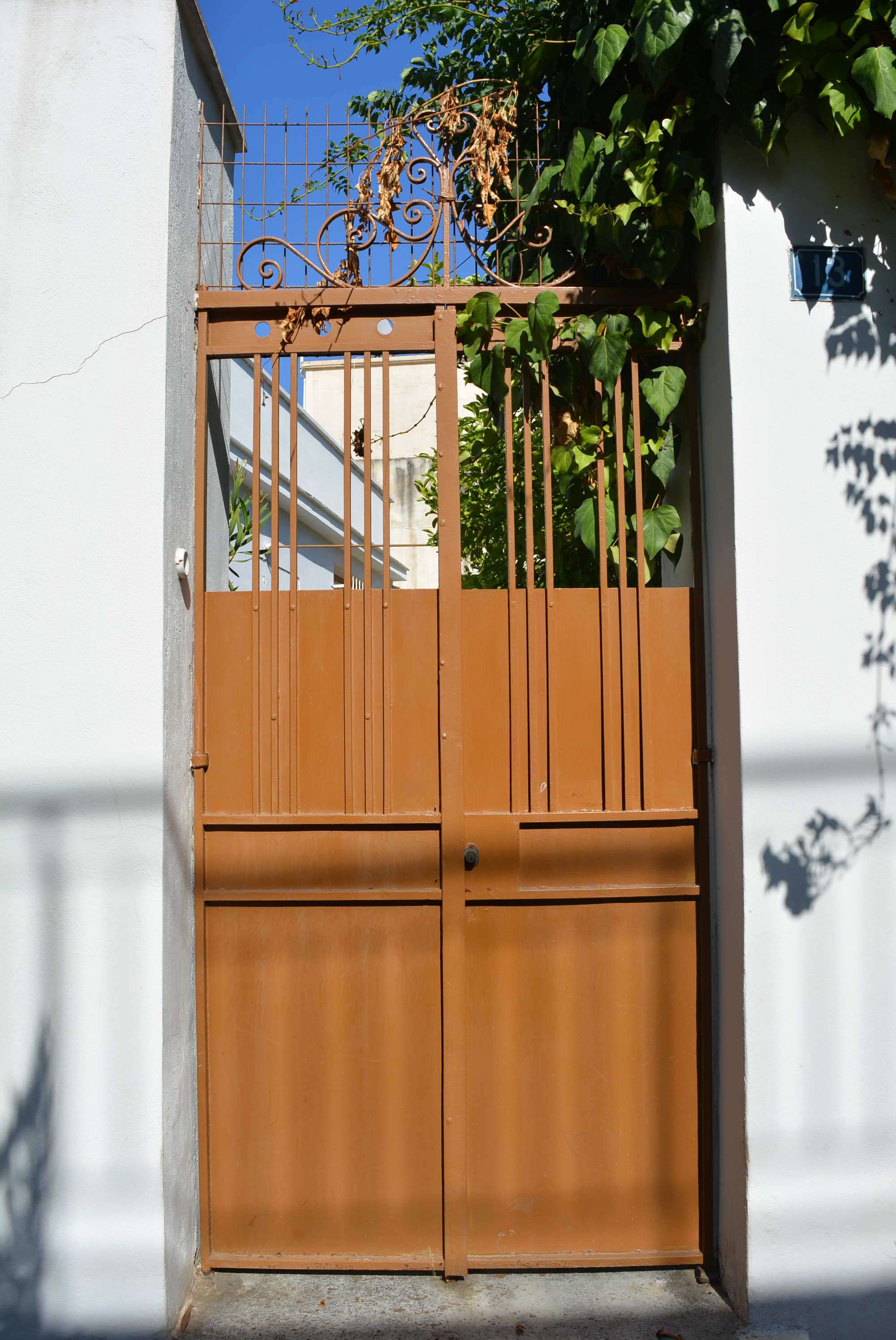 General view of the courtyard door