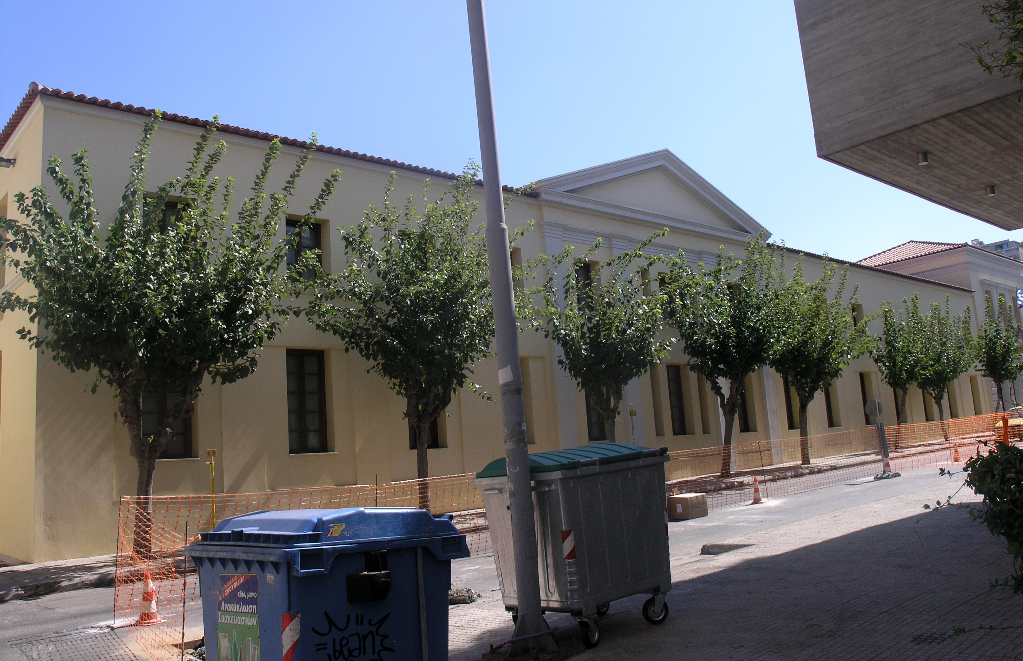 View of the façade on Myllerou street