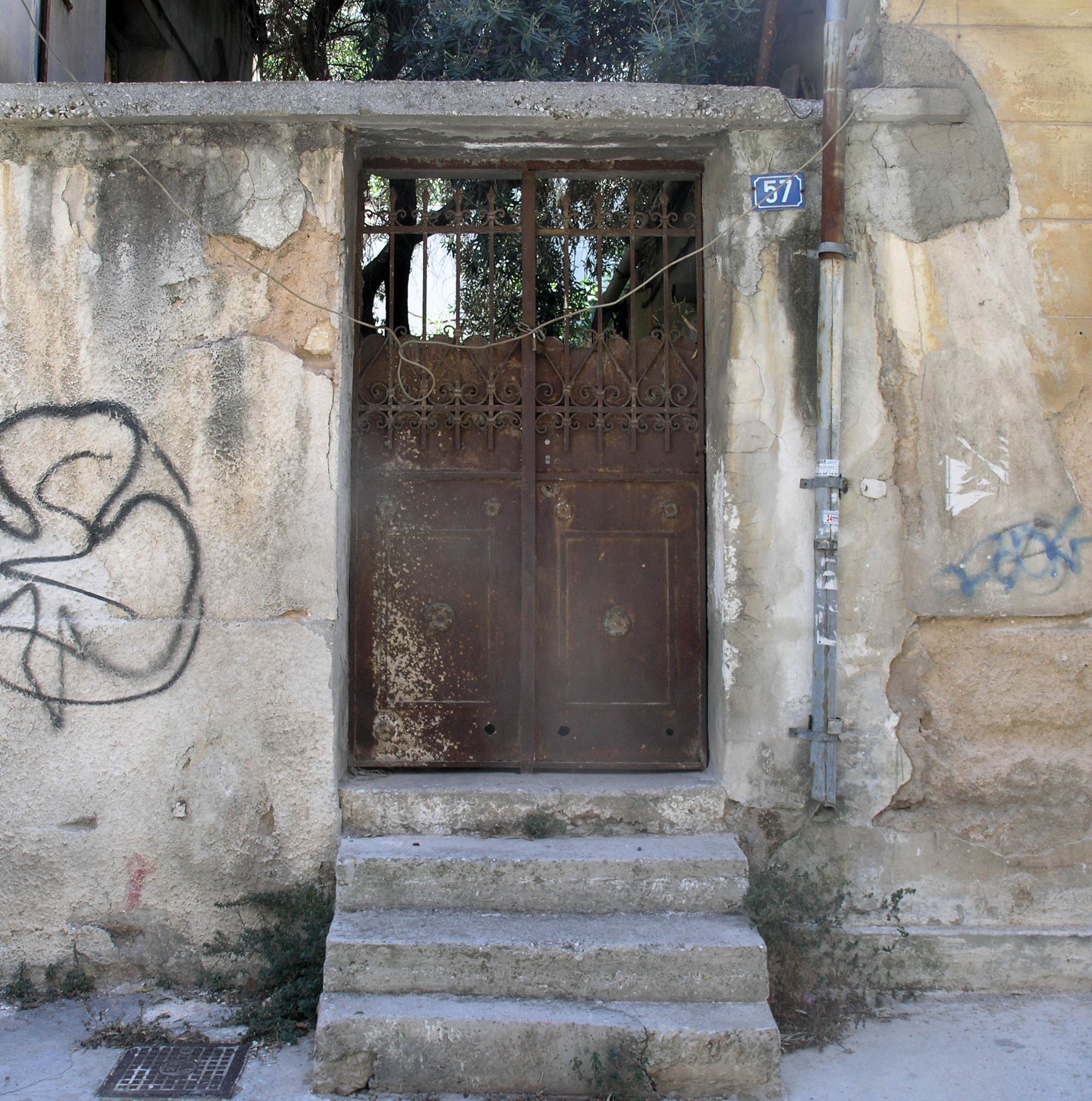 View of the yard door