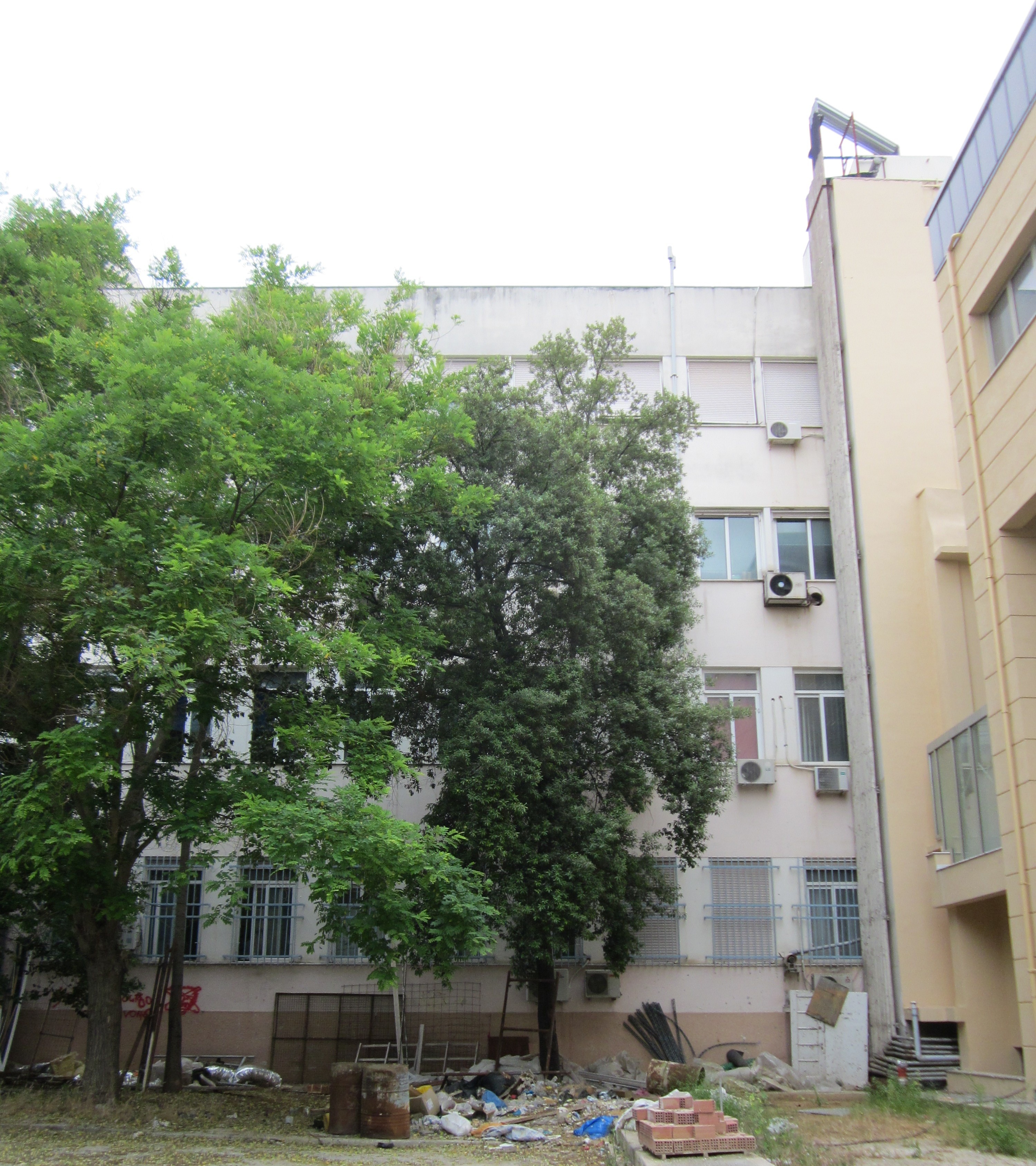 Λεπτομέρεια οπίσθιας όψης κτηρίου 16