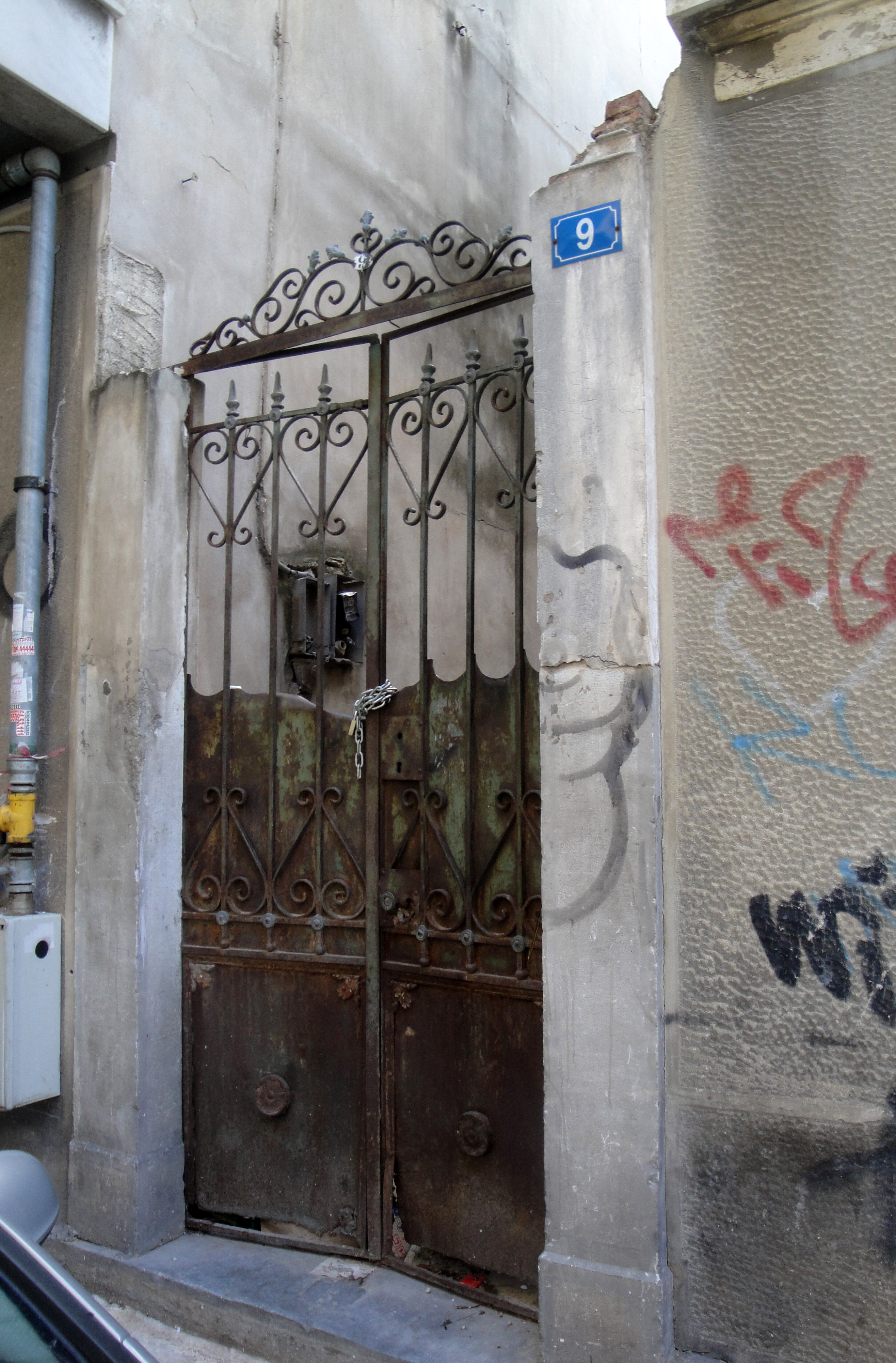 View of the yard door