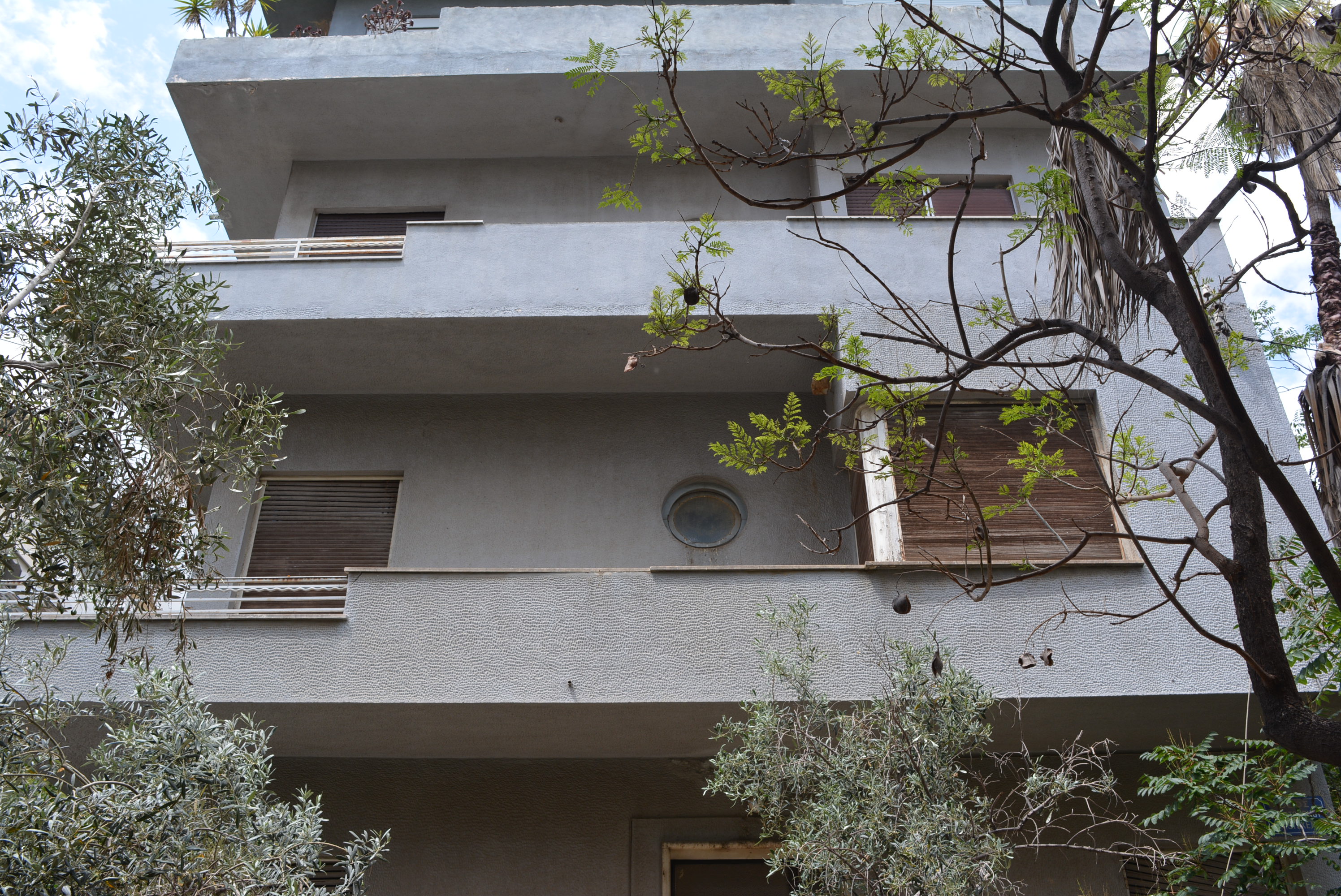 Λεπτομέρεια πλάγιας όψης (οδός Αριστοξένου)