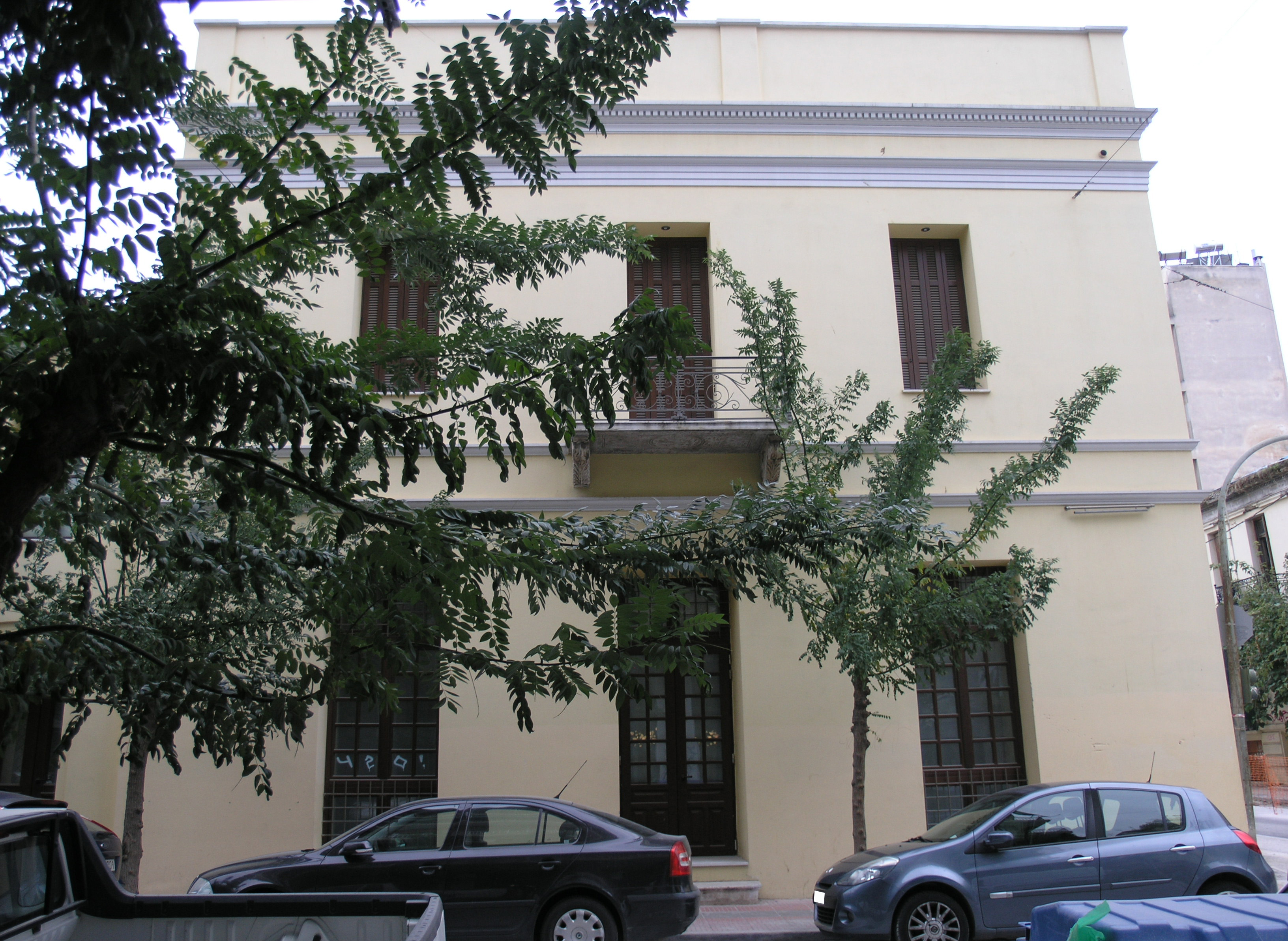 View of the façade on Megalou Alexandrou street