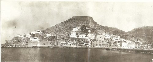 Άποψη της Ύδρας το 1960
(Φωτογραφικό Αρχείο Γενναδίου Βιβλιοθήκης)