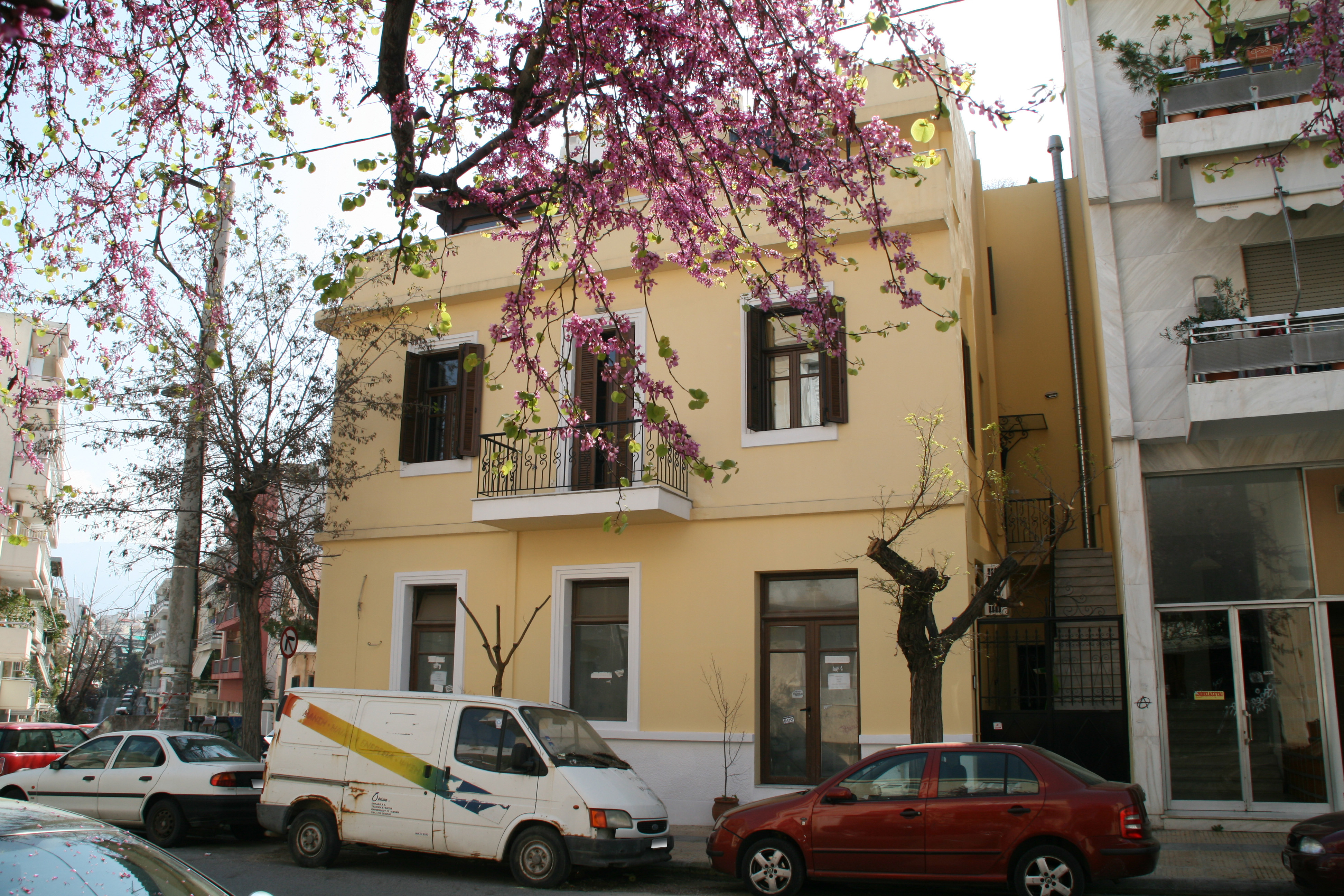 Γενική άποψη της όψης επί της οδού Αρχιμήδους (2015)
