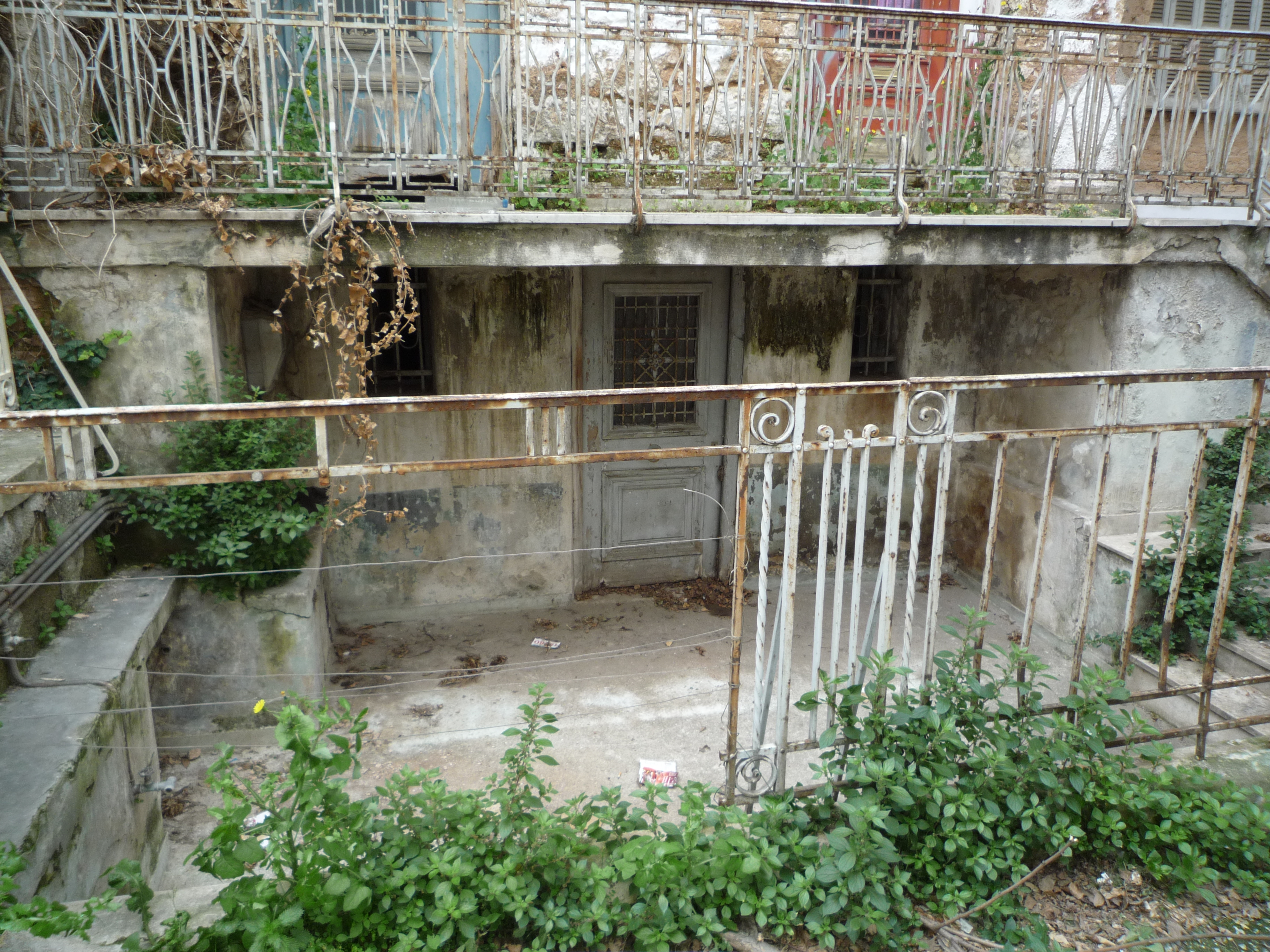 Entrance door to the semi-basement (2014)