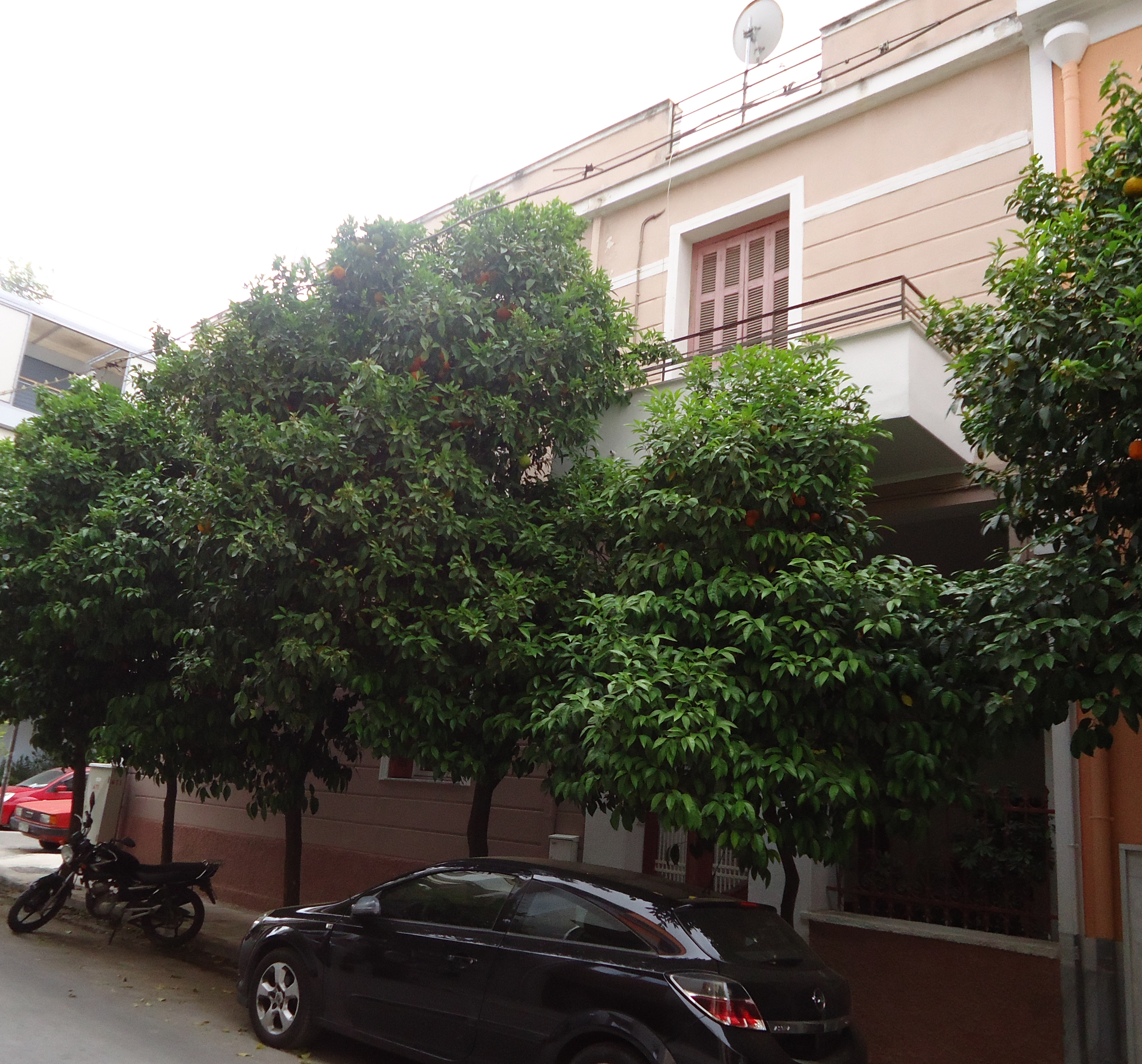 General view of the facade on Ferekydou street (2015)