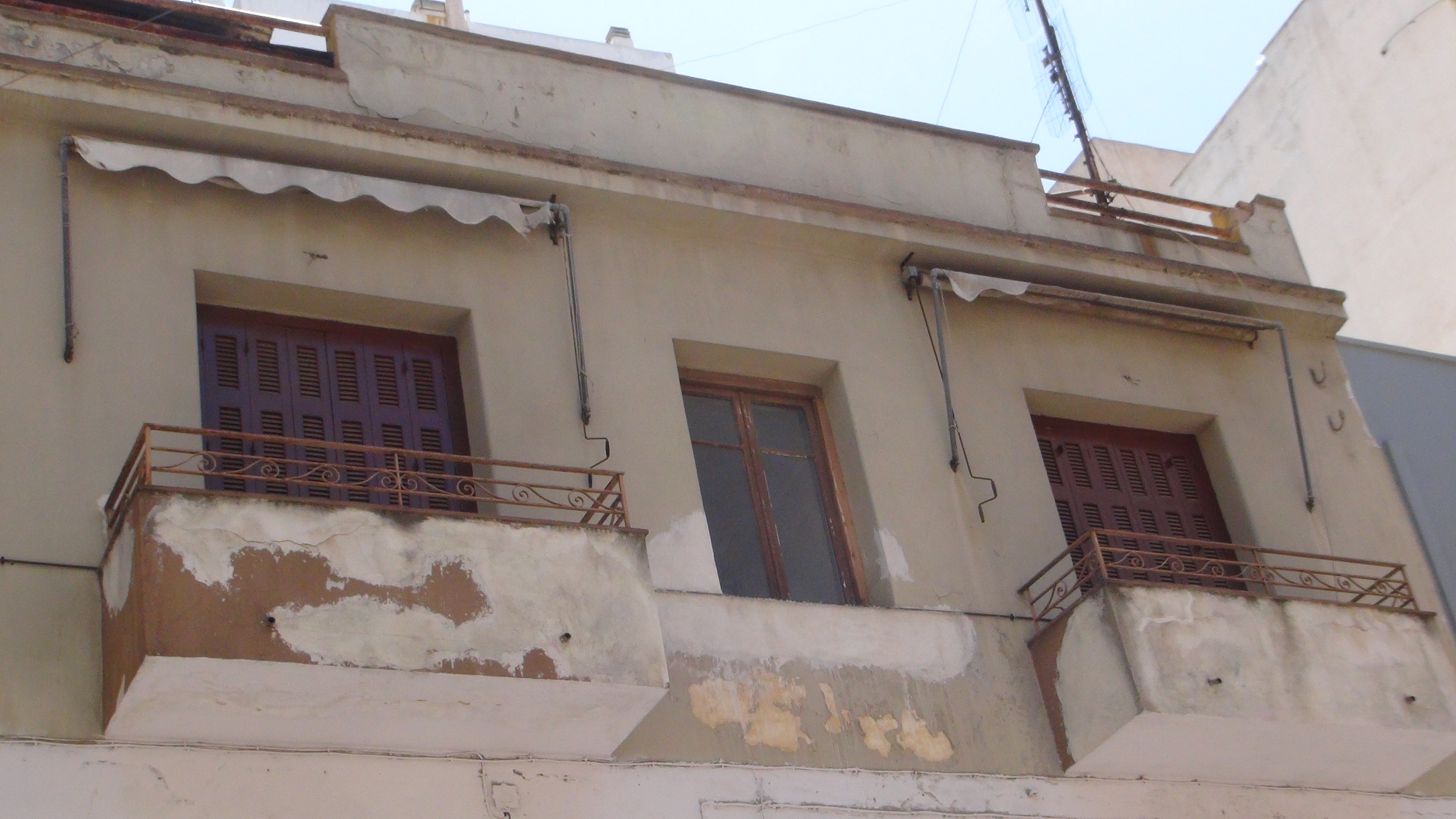 Detail of the balconies