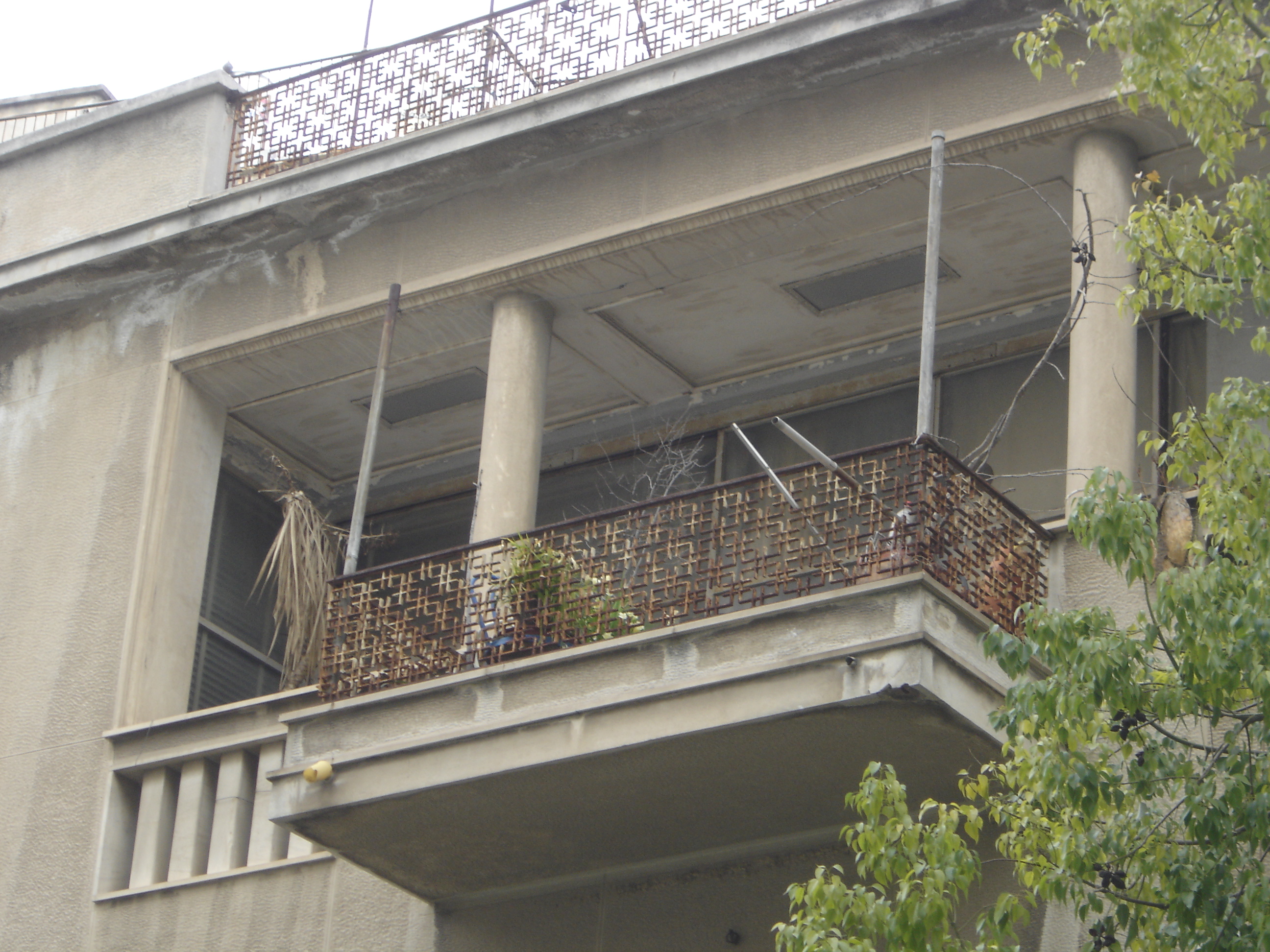 View of the balcony