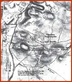 Τοπογραφικός χάρτης Α΄ Κοιμητηρίου: τμήμα Διαμαρτυρομένων(1) και Ισραηλιτικό τμήμα(2)