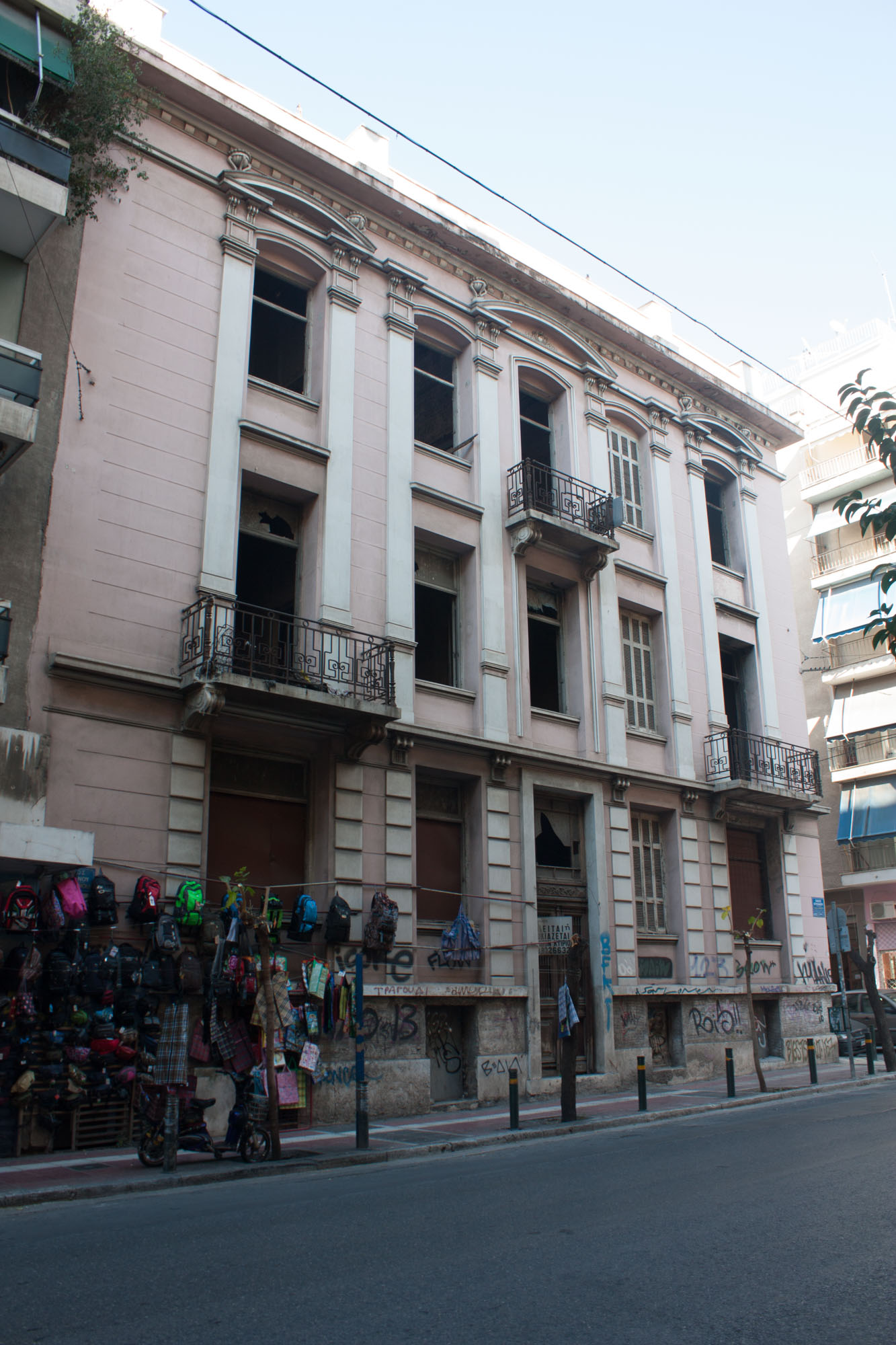 View of the façade on Ioulianou street