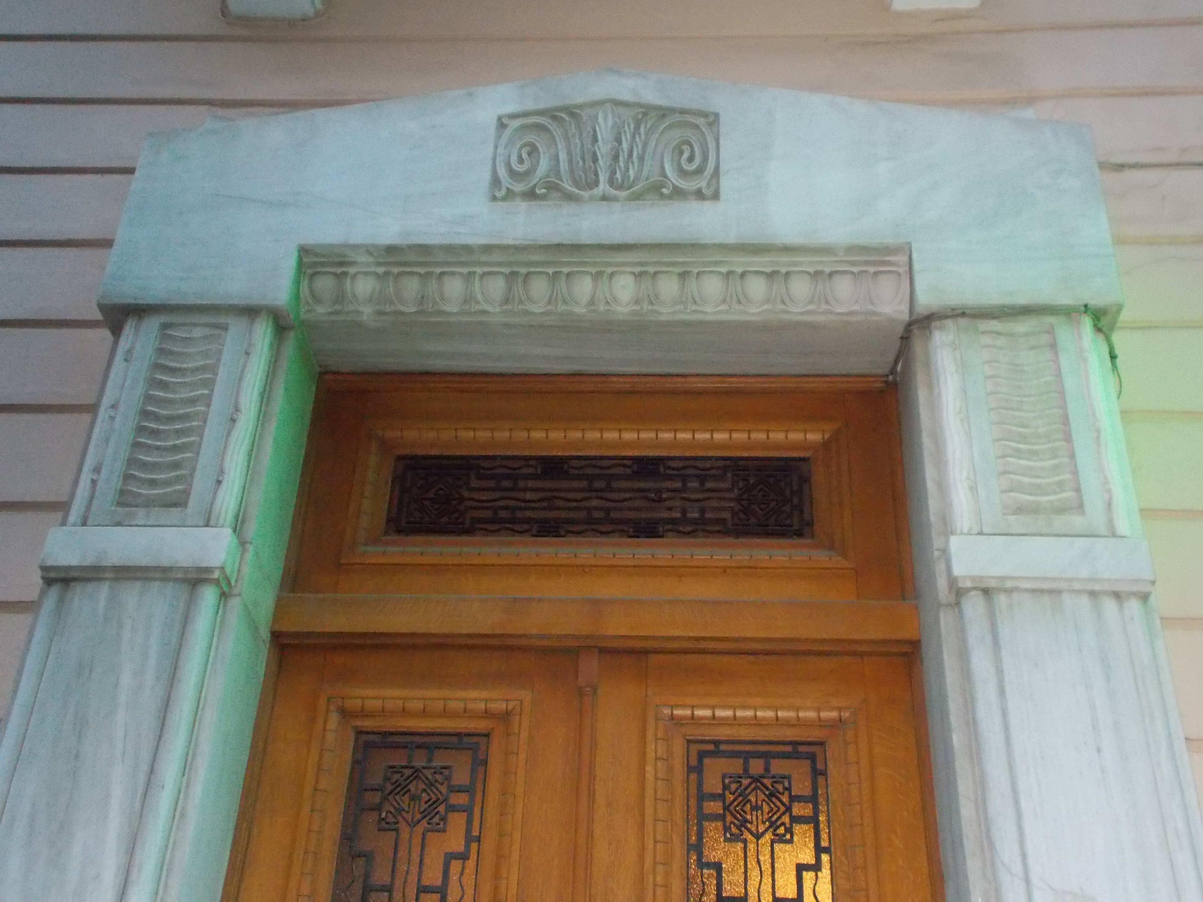 Detail of the entrance door