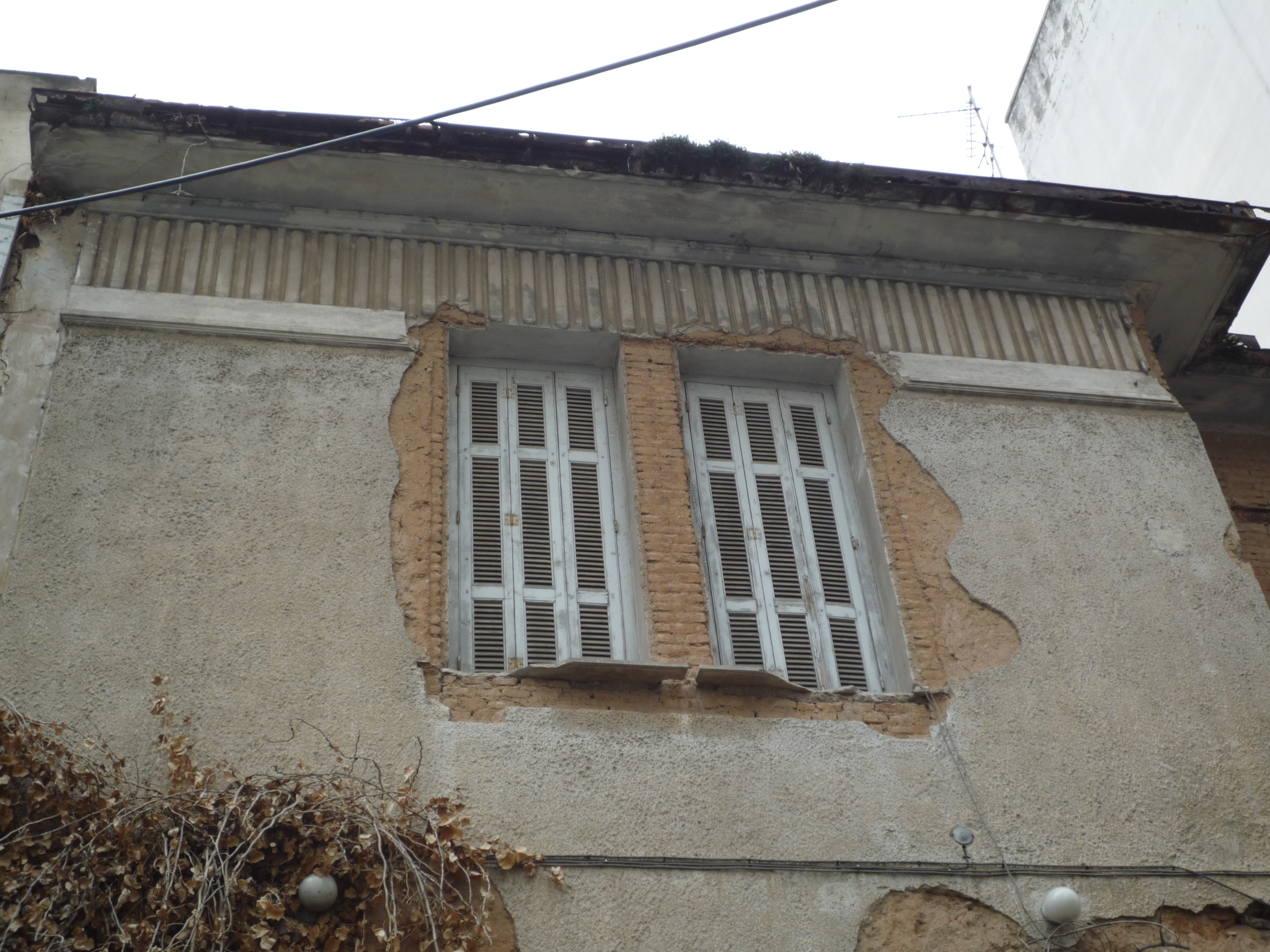 Λεπτομέρεια όψης, παράθυρα και γείσο (2014)