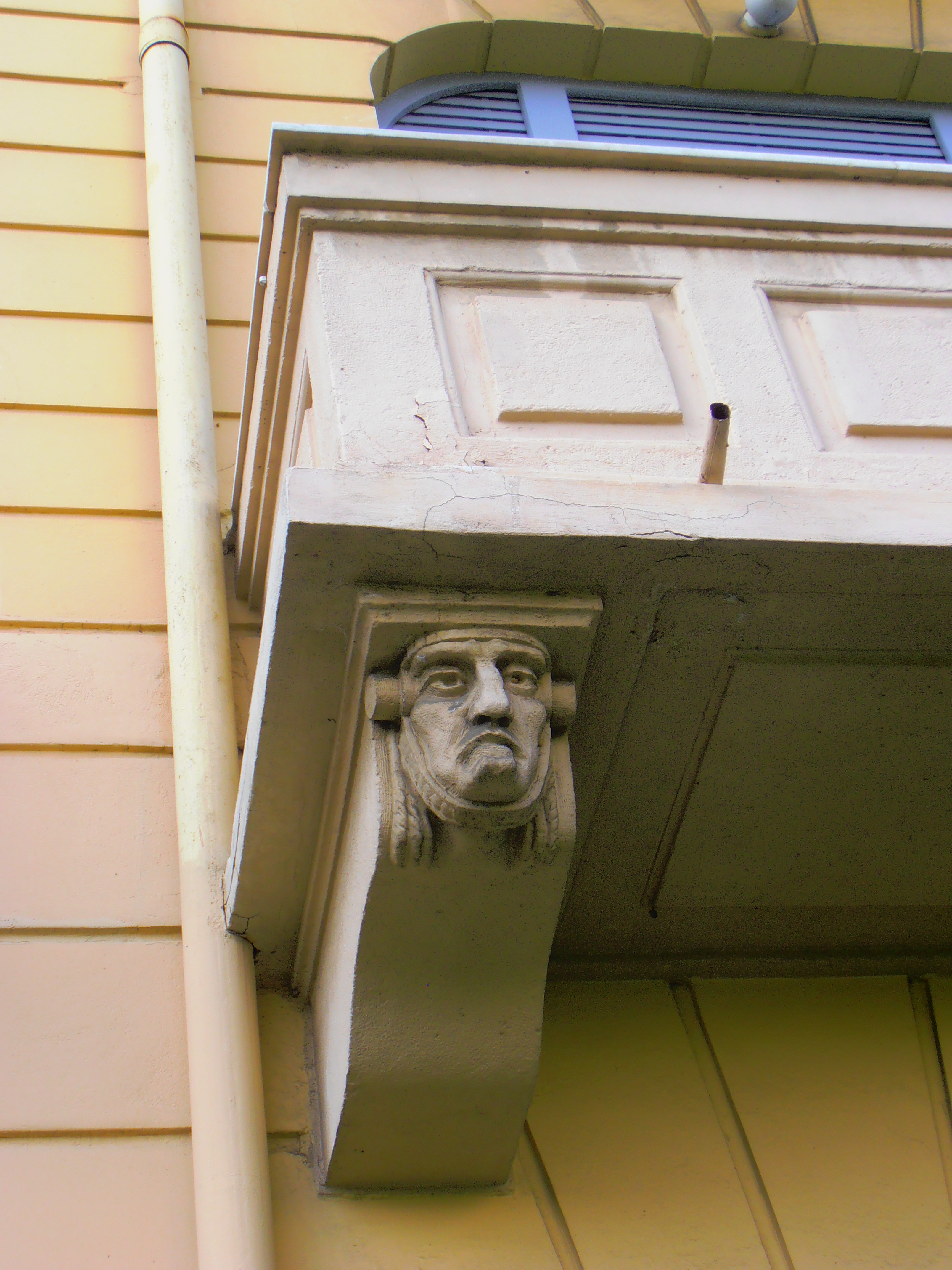 Detail of the balcony