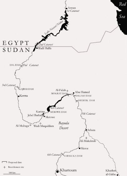 Εικ.3: Χάρτης του βόρειου Σουδάν σχεδιασμένος από την Henriette Hafsaas-Tsakos