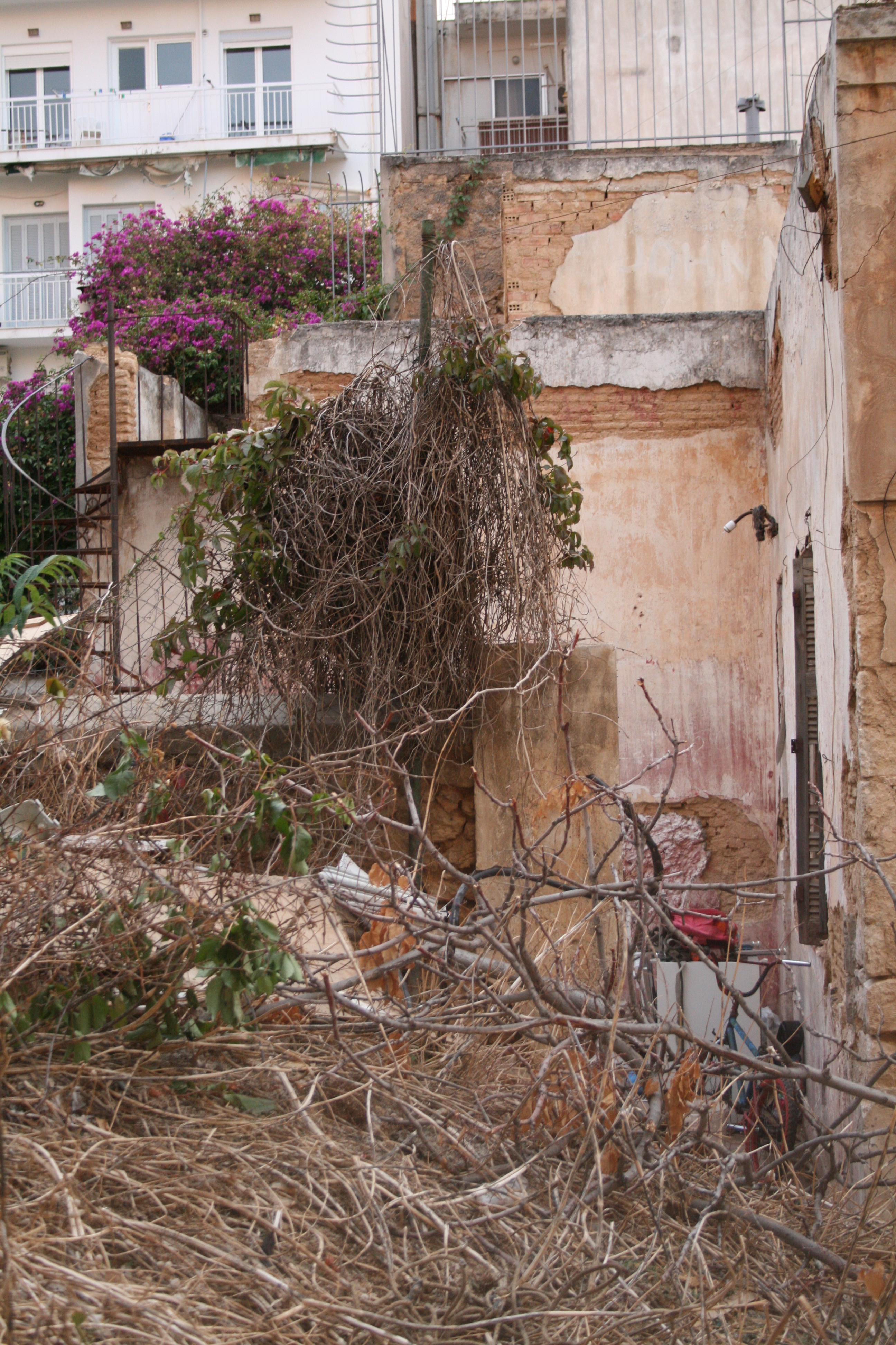 Γενική πλάγιας όψης και εσωτερικής αυλής
