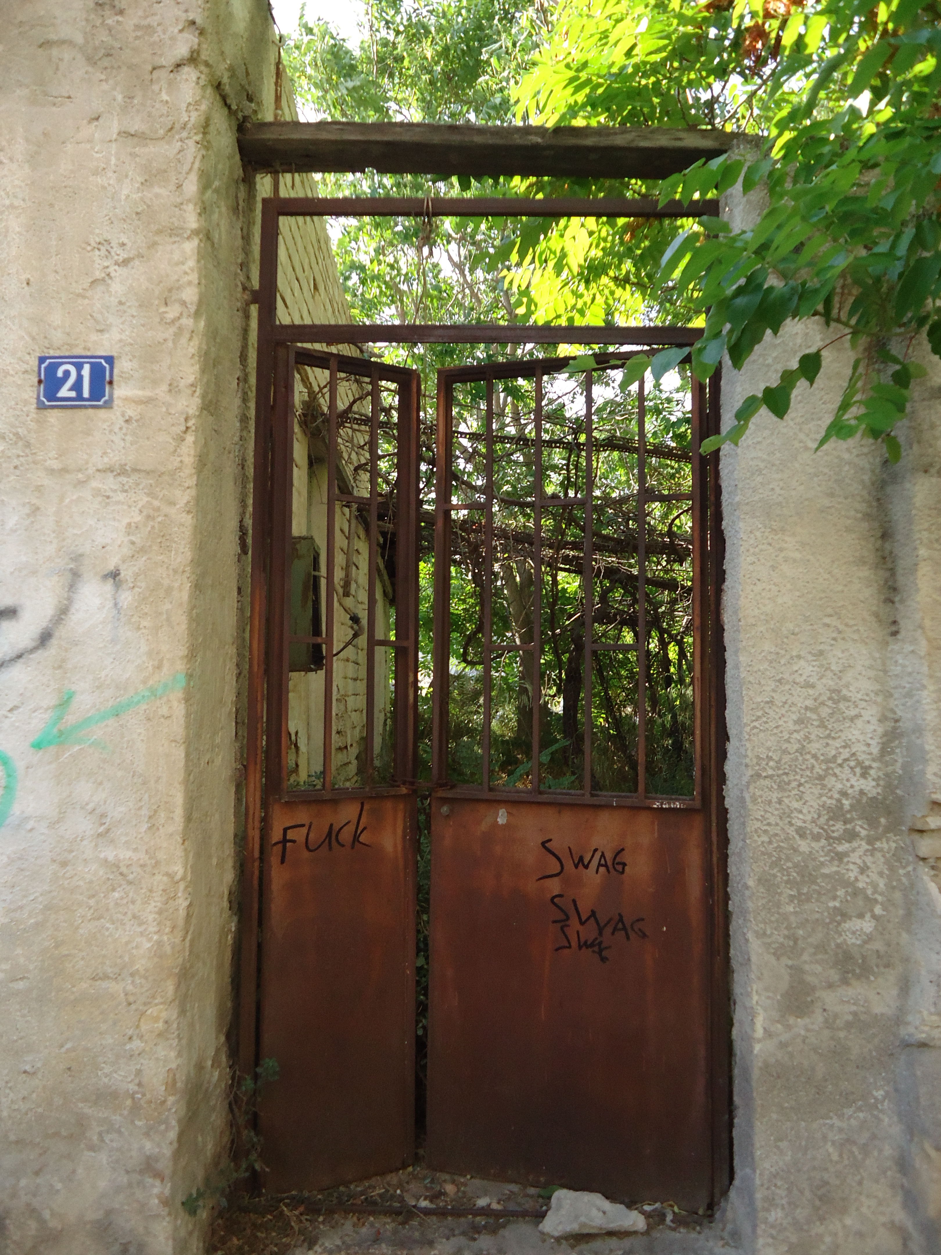 View of the yard door