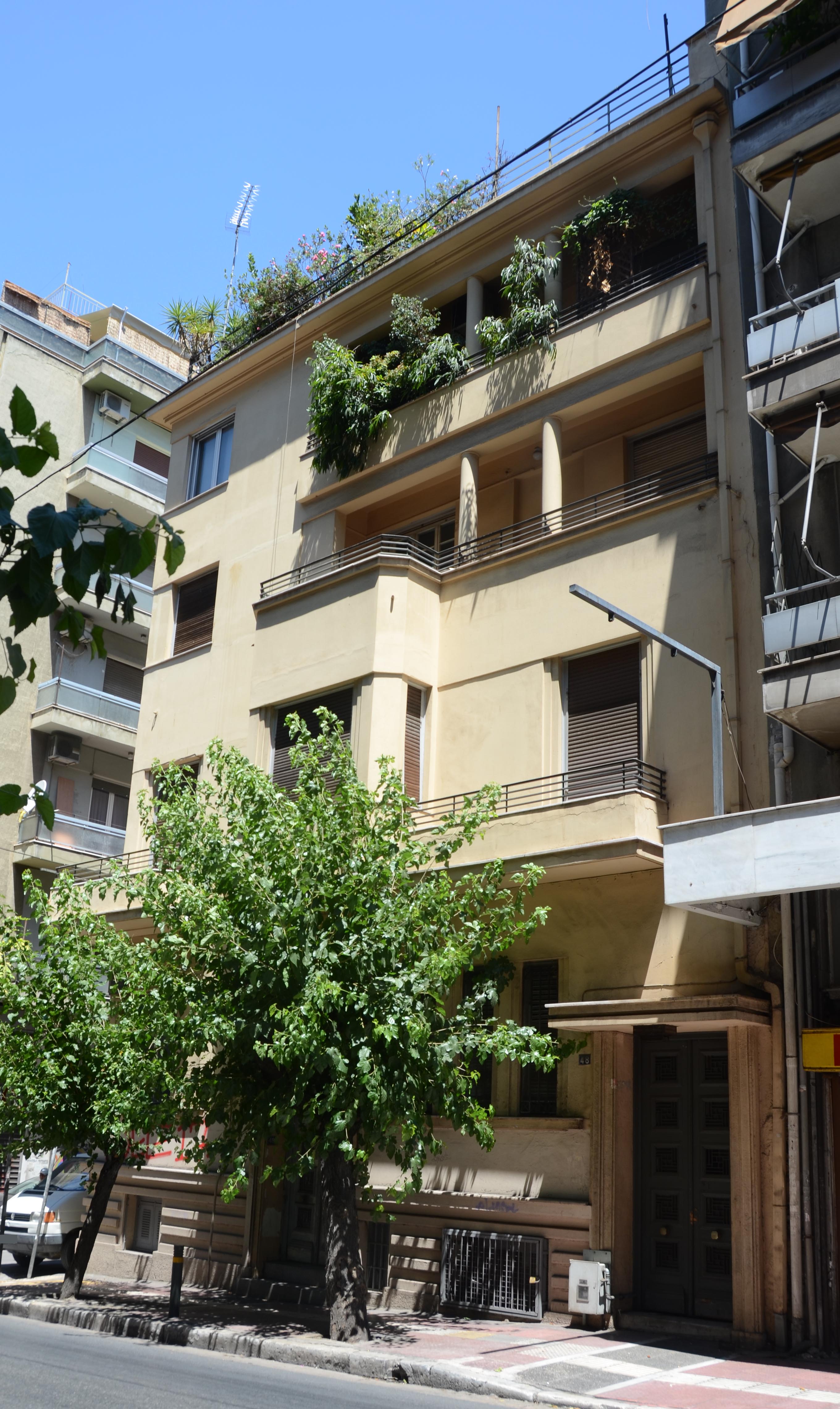 View of the façade on Ioulianou street