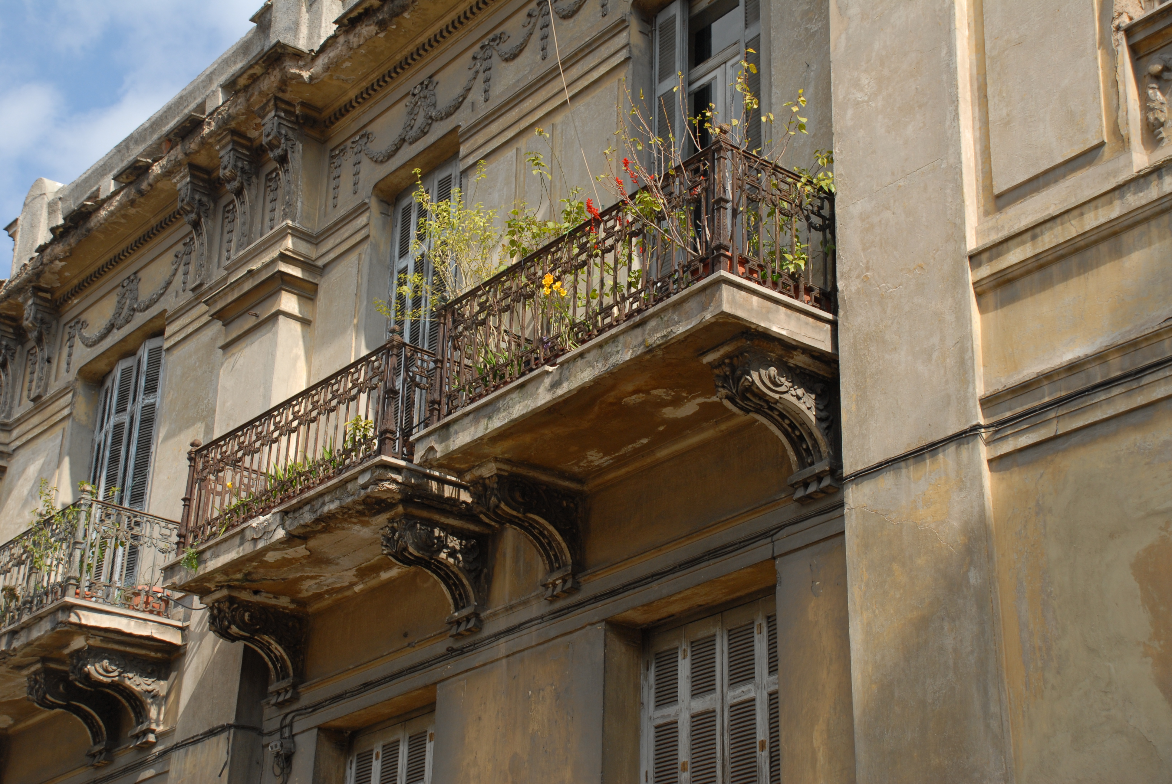 Balconies from Laskaratou street